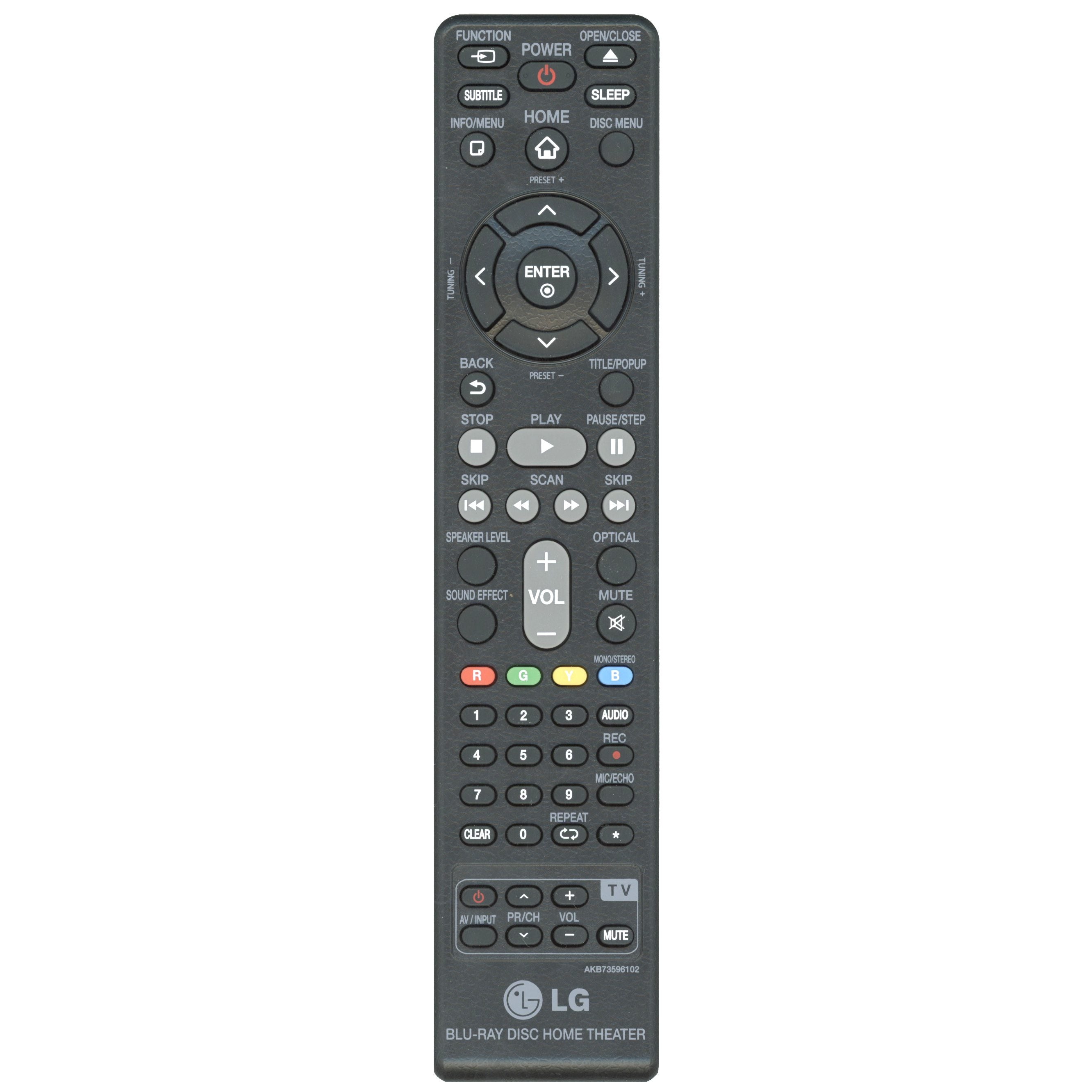 Télécommande pour home cinéma Blu-ray LG AKB73596102