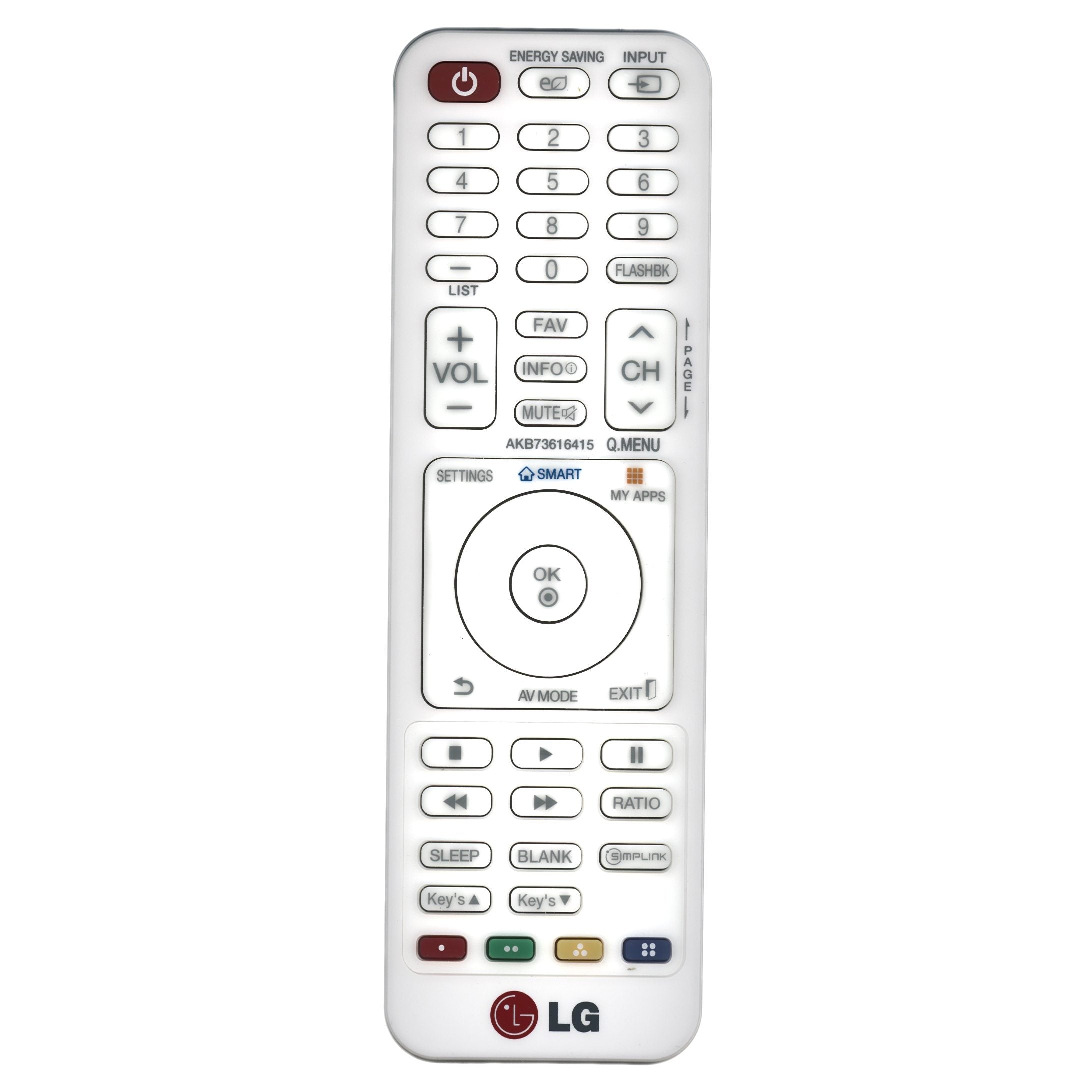 Télécommande pour téléviseur LG AKB73616415