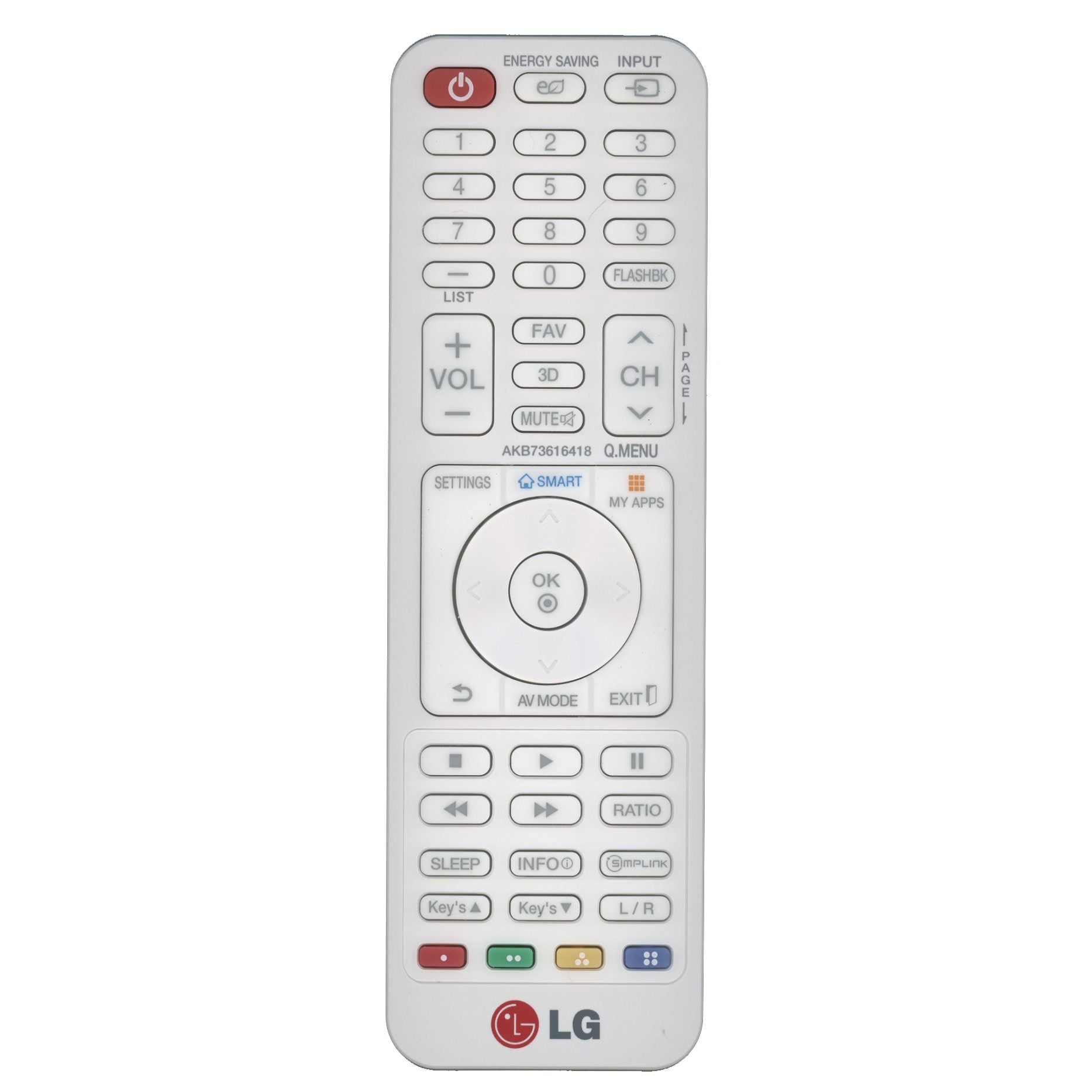 Télécommande pour projecteur LG AKB73616418