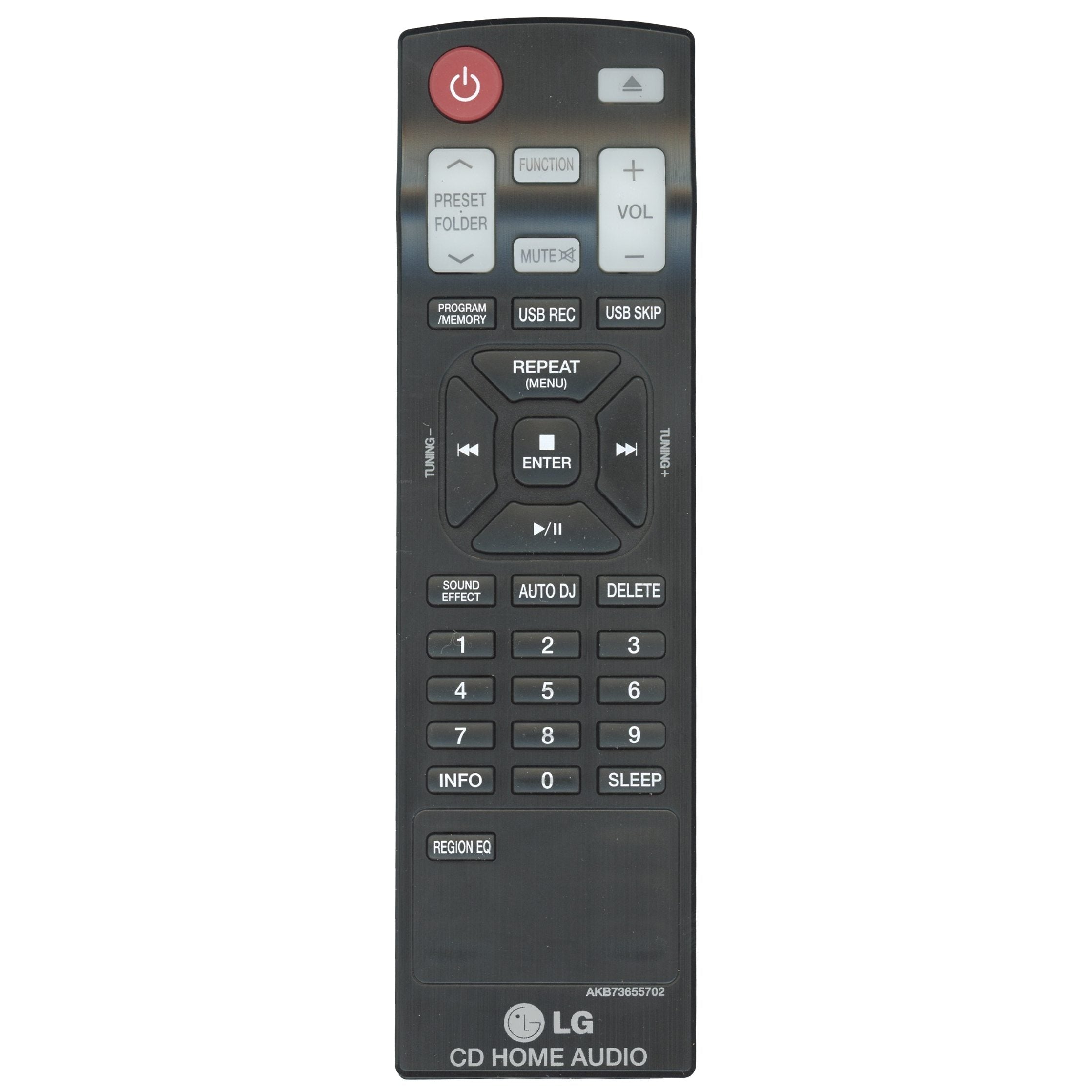 Control remoto del receptor LG AKB73655702