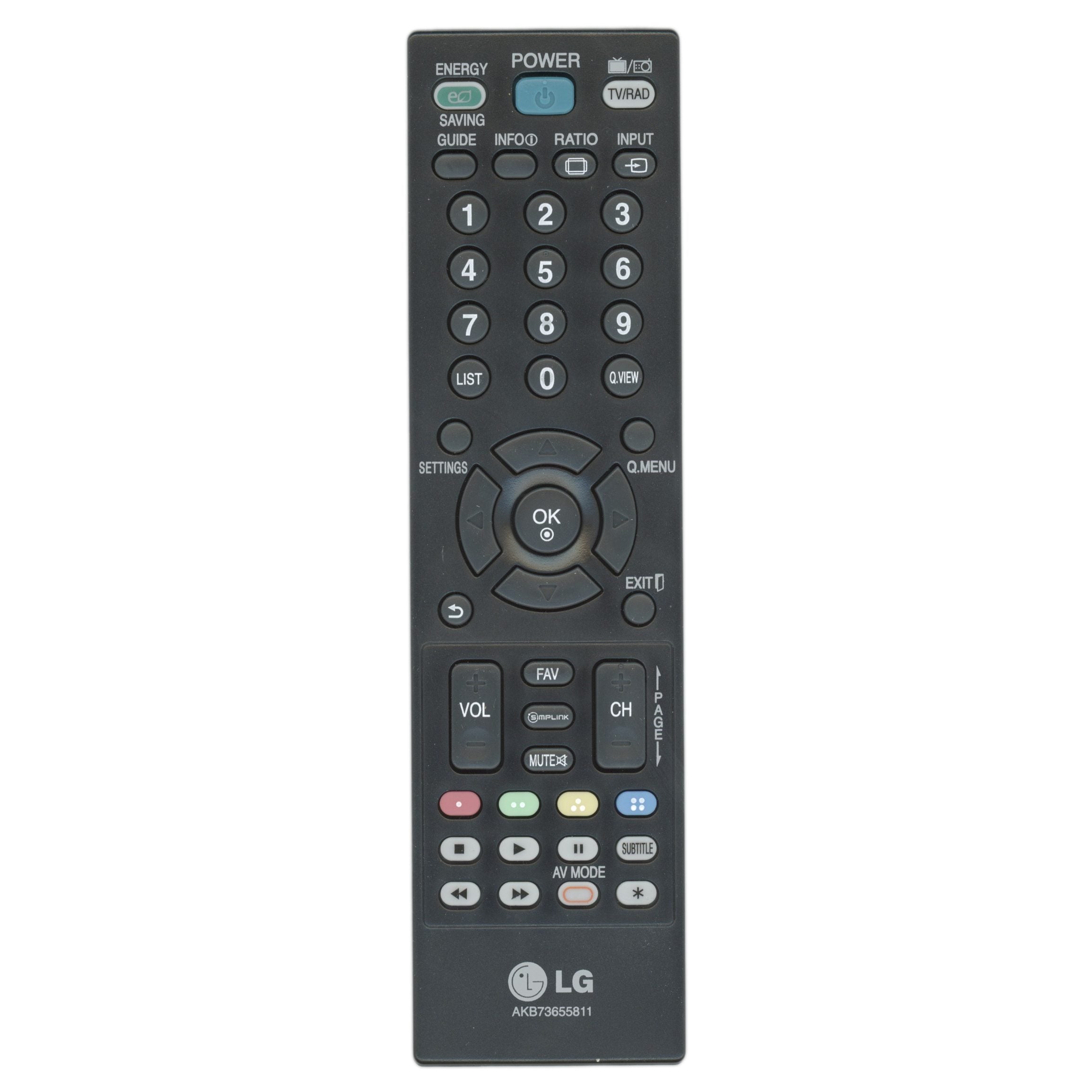 LG AKB73655811 TV Remote Control - AKB73655811