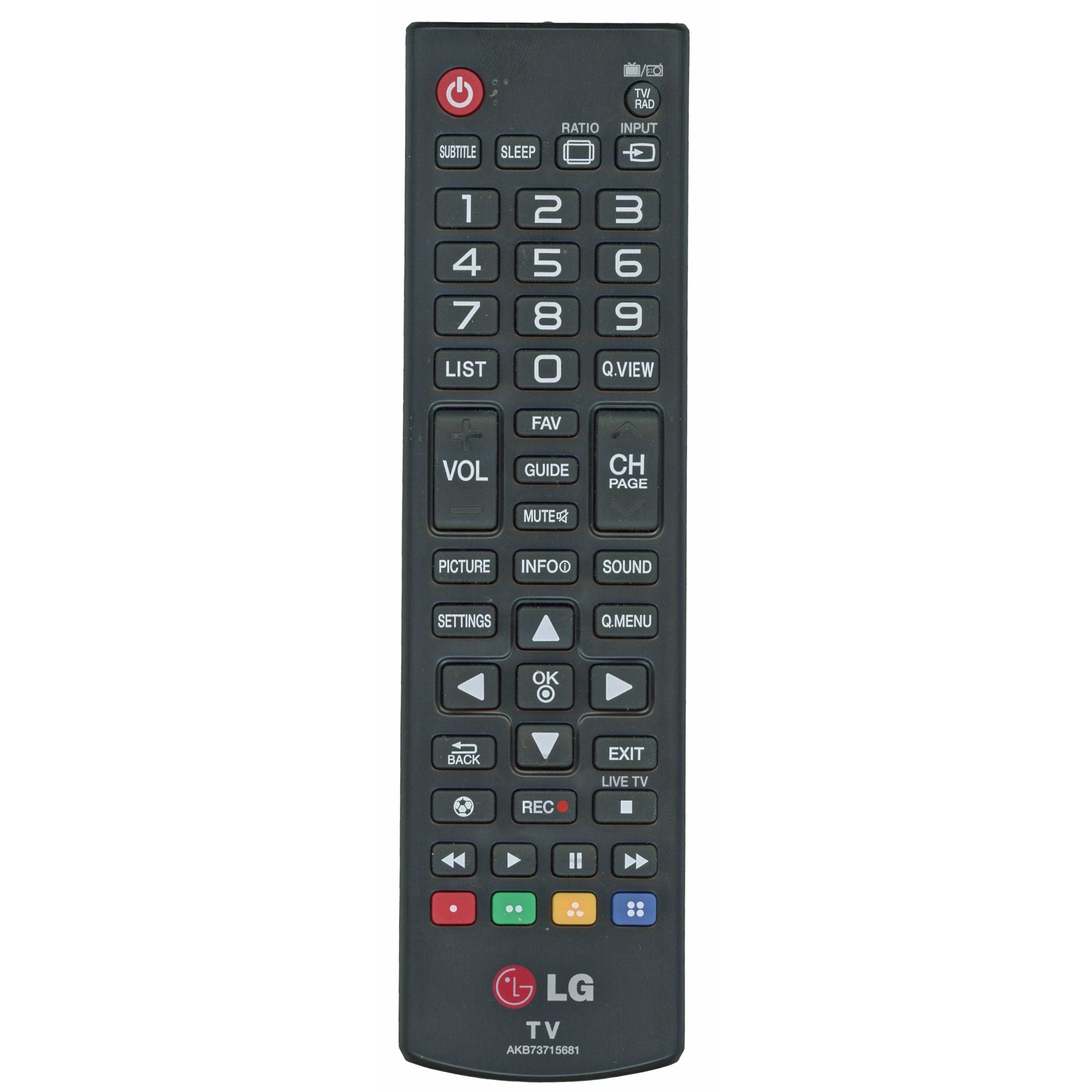 Control remoto para televisor LG AKB73715681