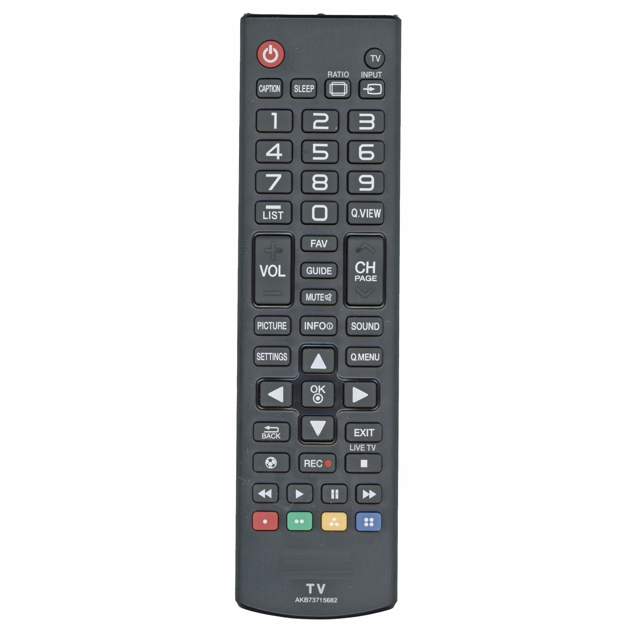 LG AKB73715682 TV Remote Control