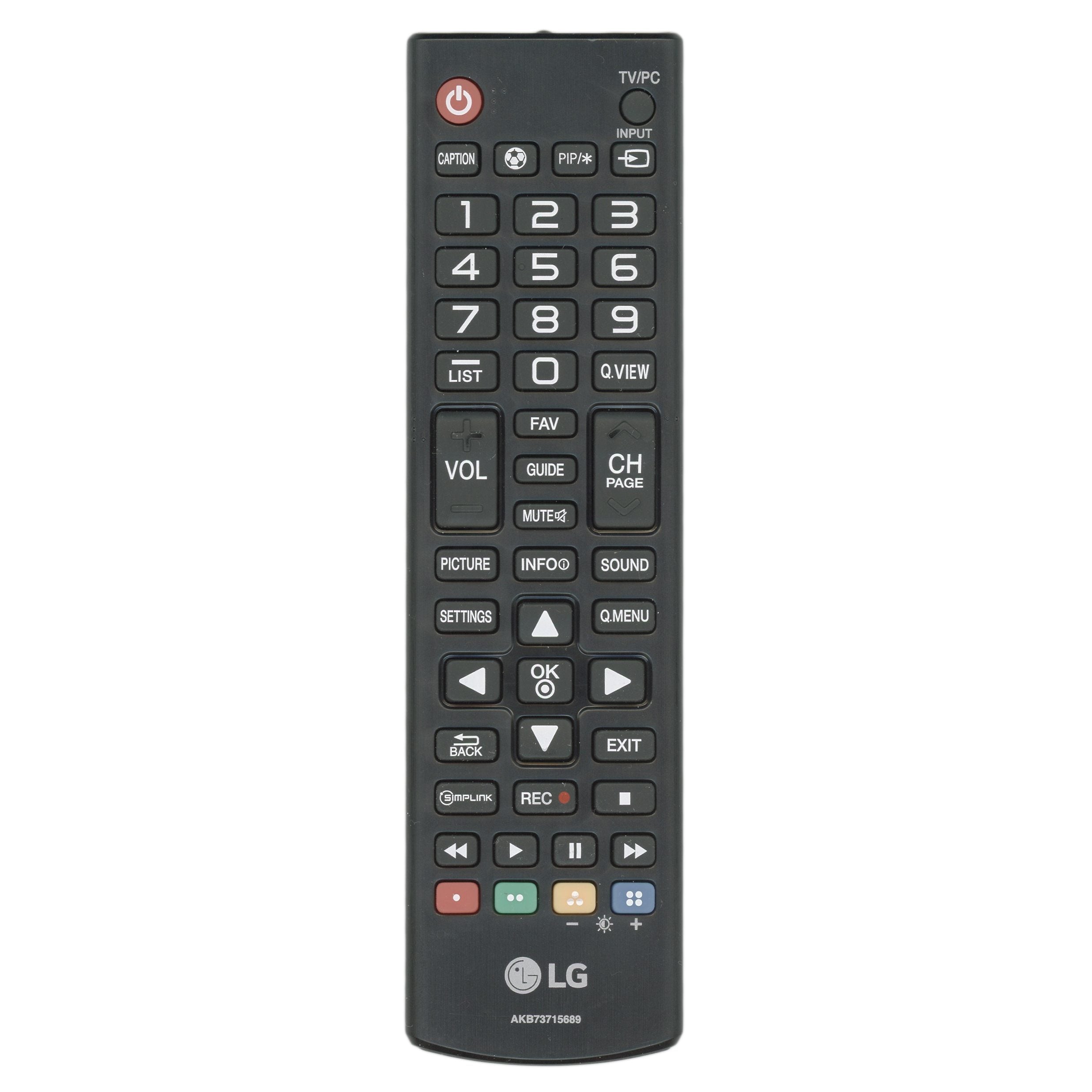 Control remoto para televisor LG AKB73715689