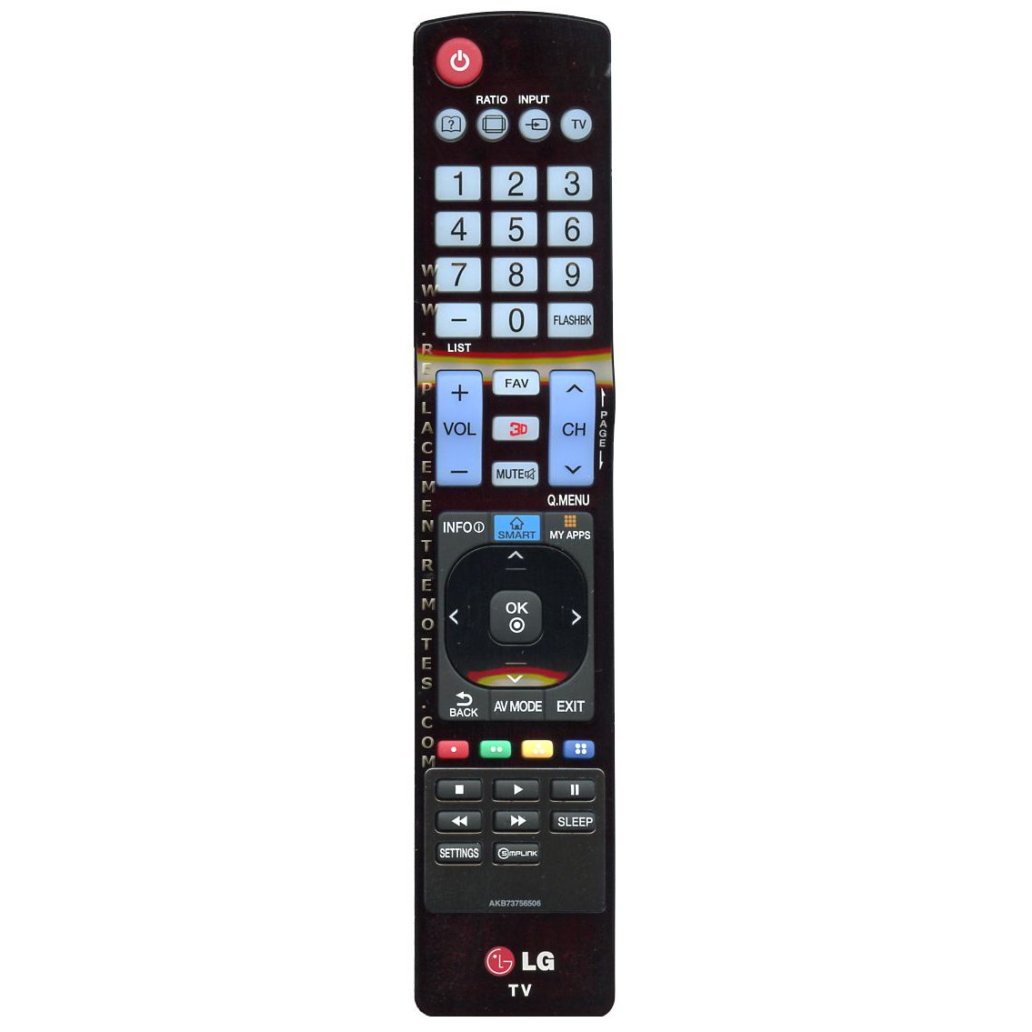 LG AKB73756506 TV Remote Control