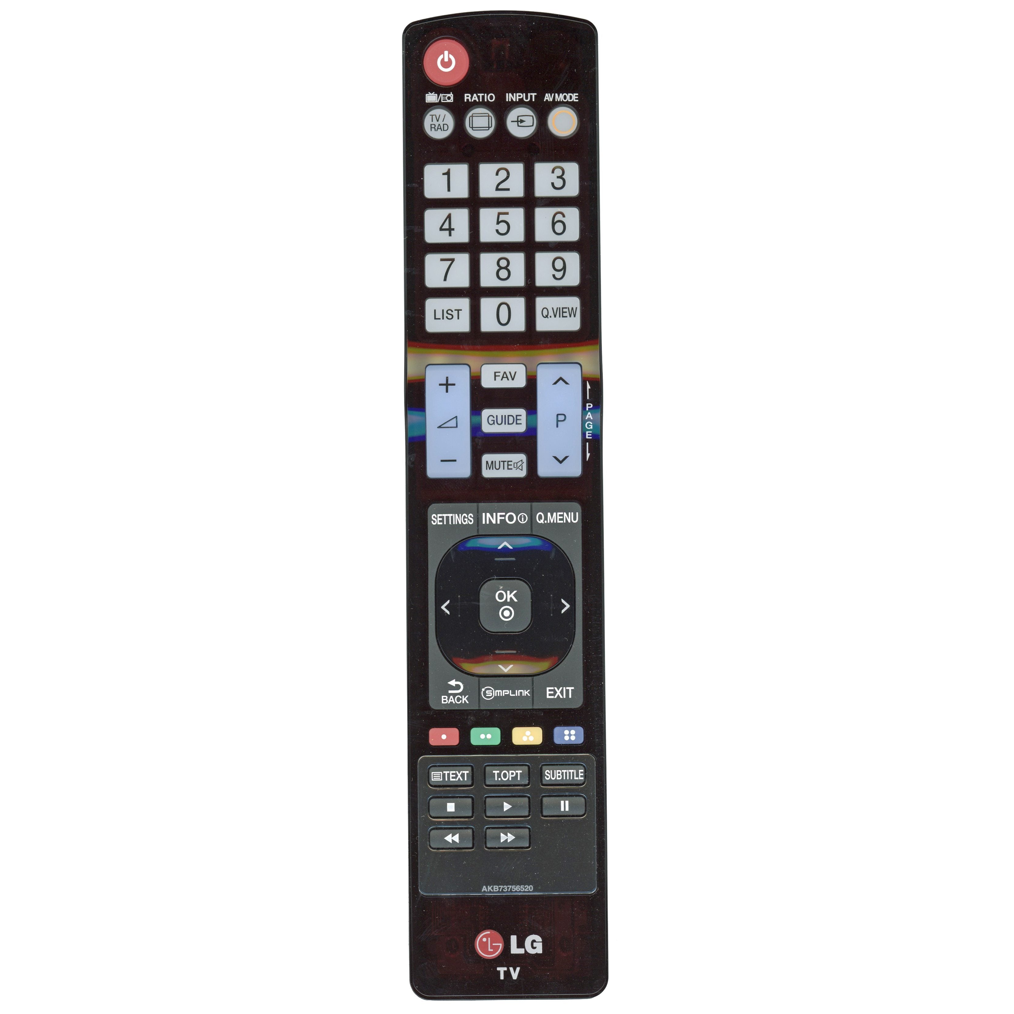 Control remoto para televisor LG AKB73756520