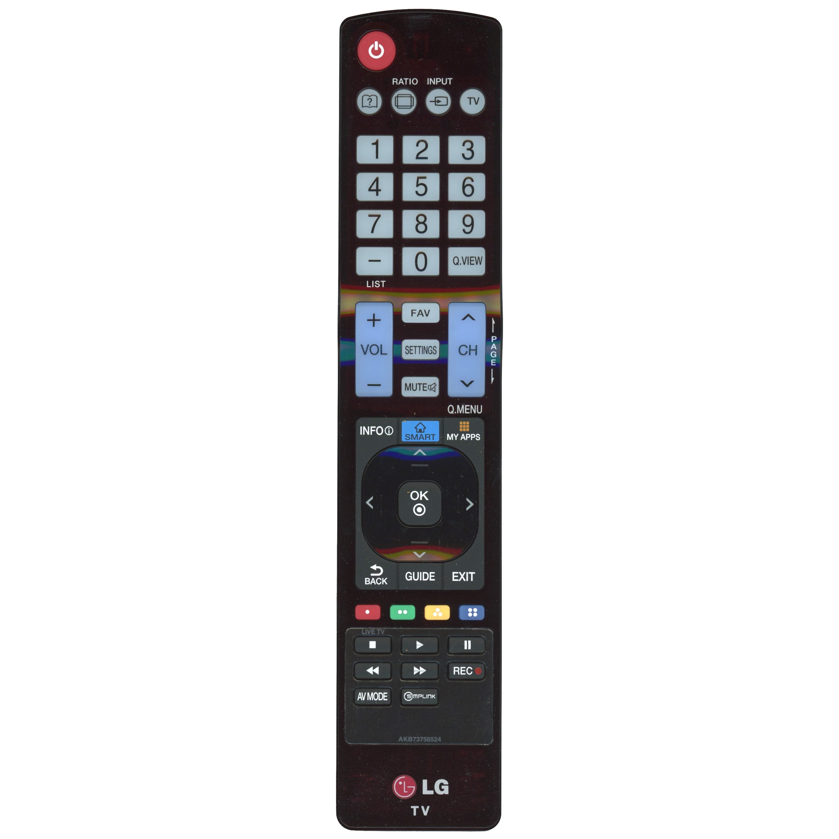 Control remoto para televisor LG AKB73756524