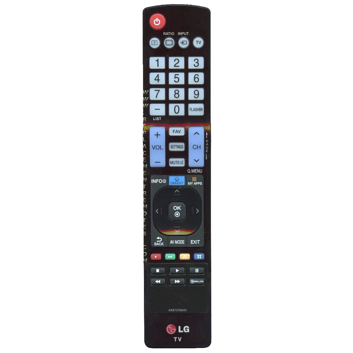 LG AKB73756542 TV Remote Control