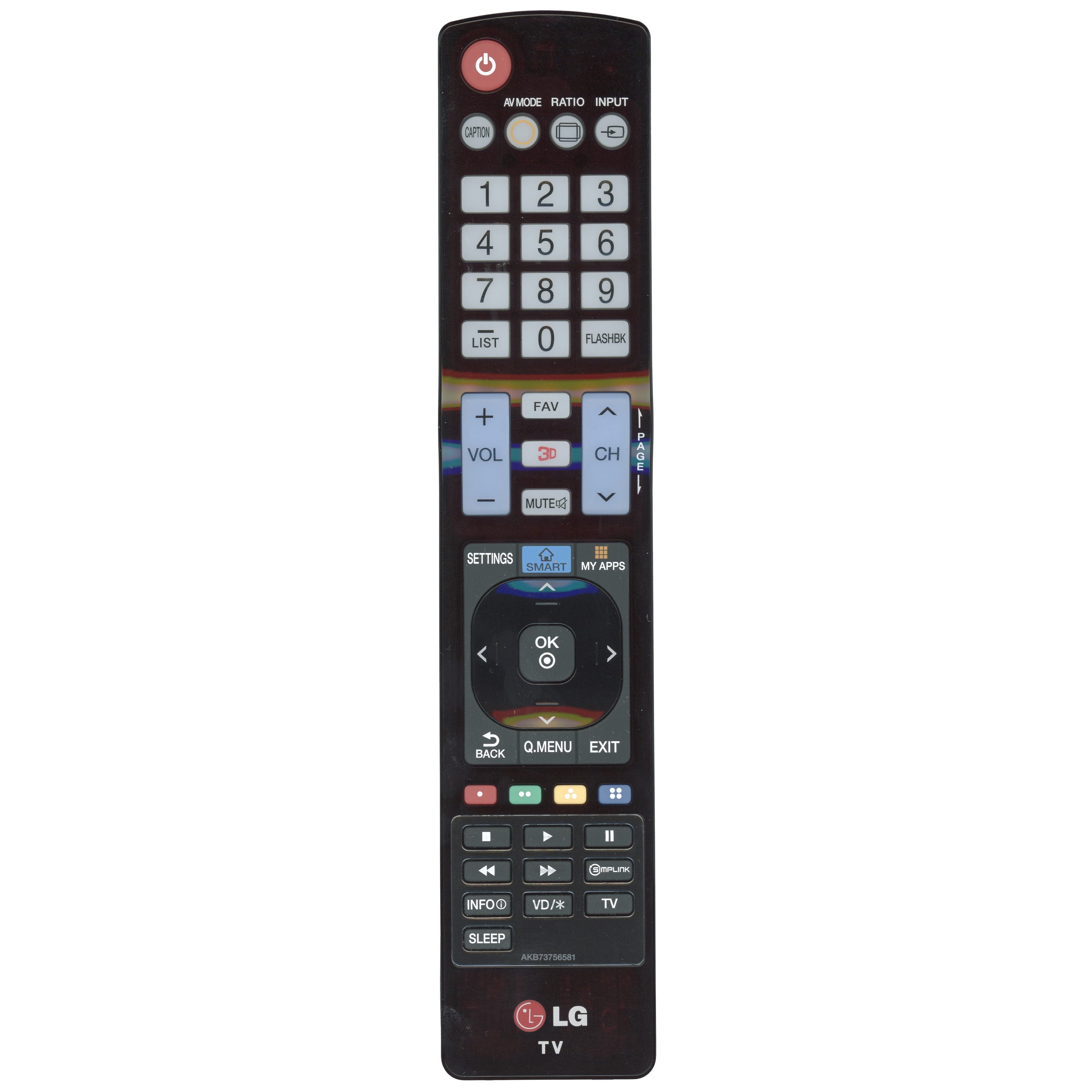 Control remoto para televisor LG AKB73756581