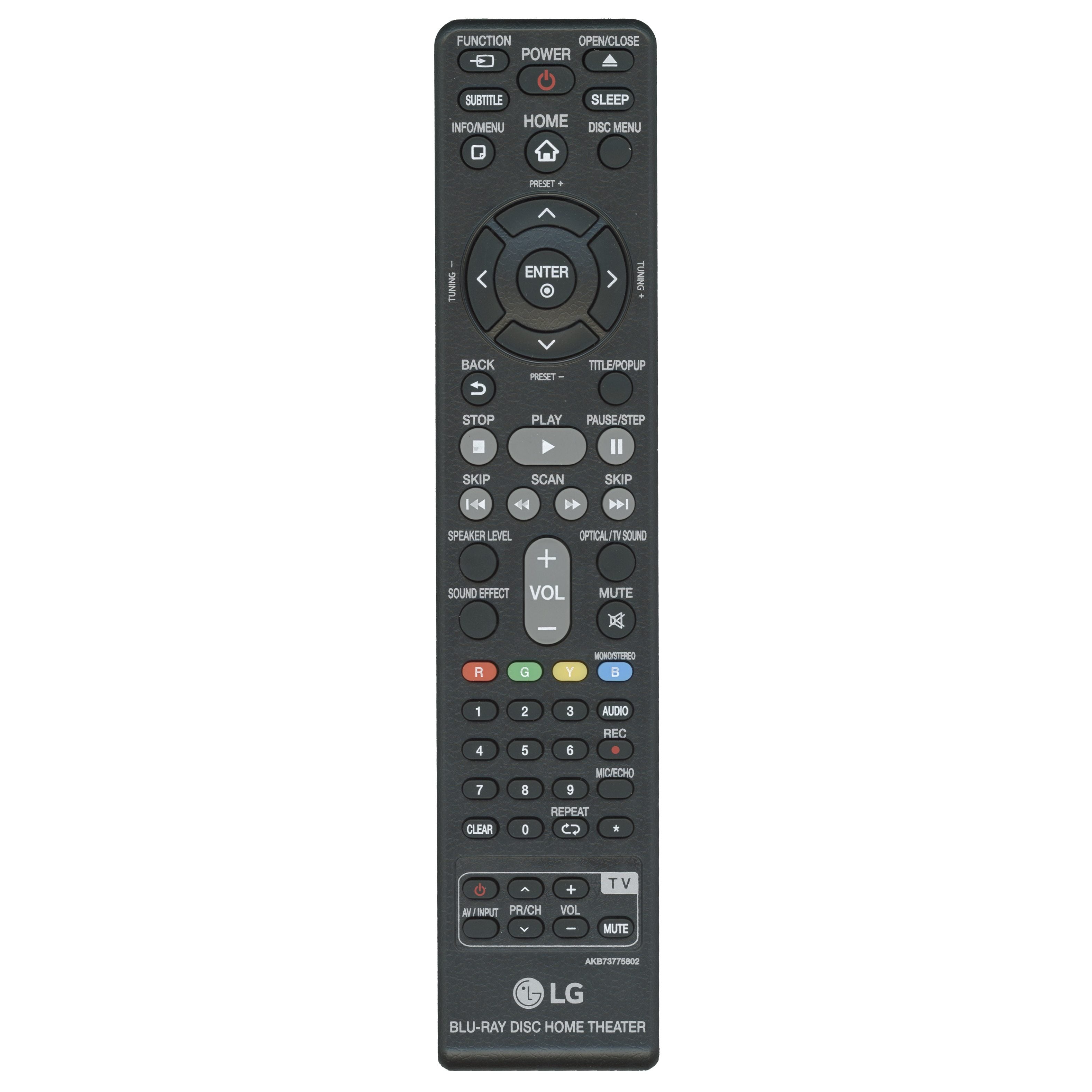 Control remoto para cine en casa LG AKB73775802 con Blu-ray Disc - AKB73775802