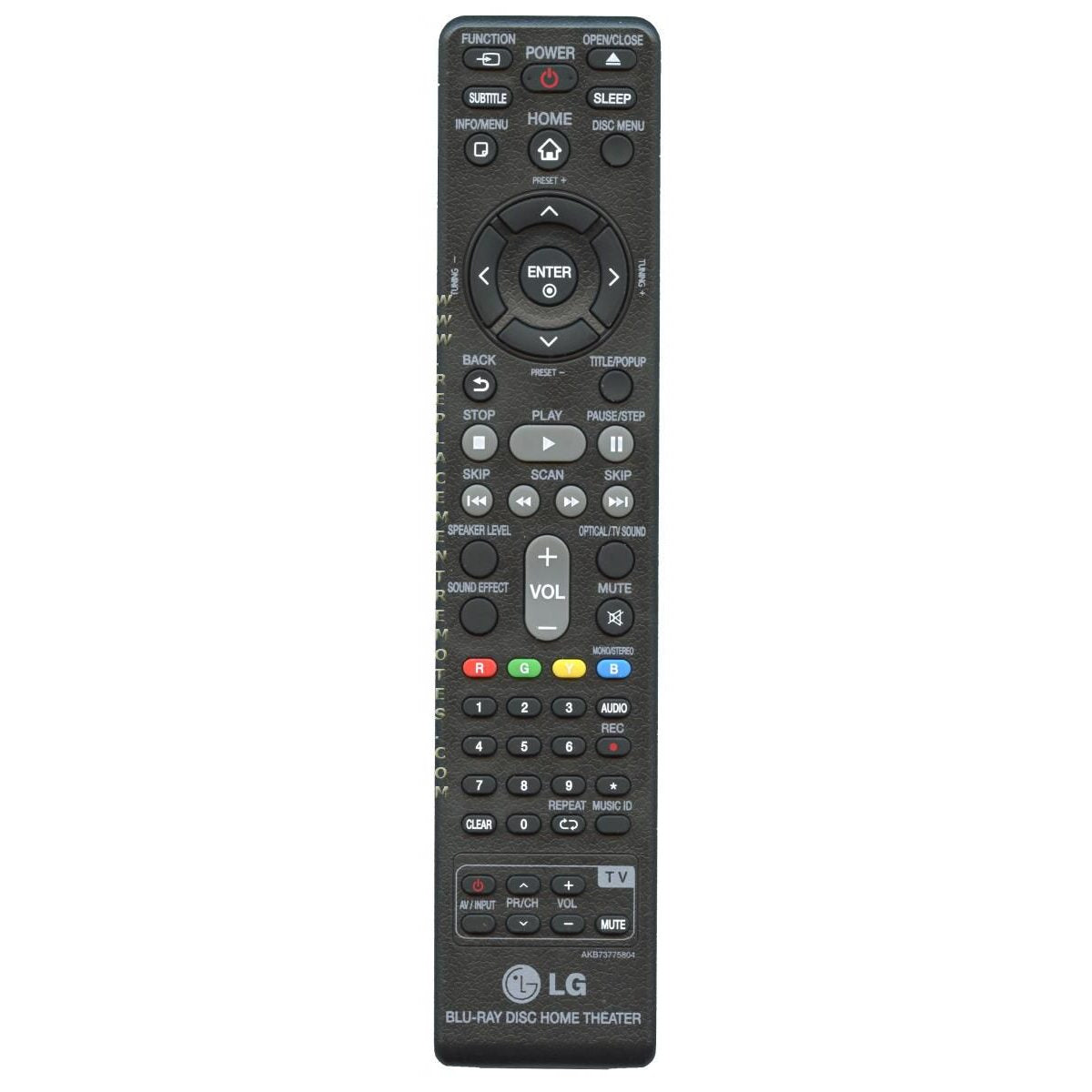 Control remoto para cine en casa LG AKB73775804