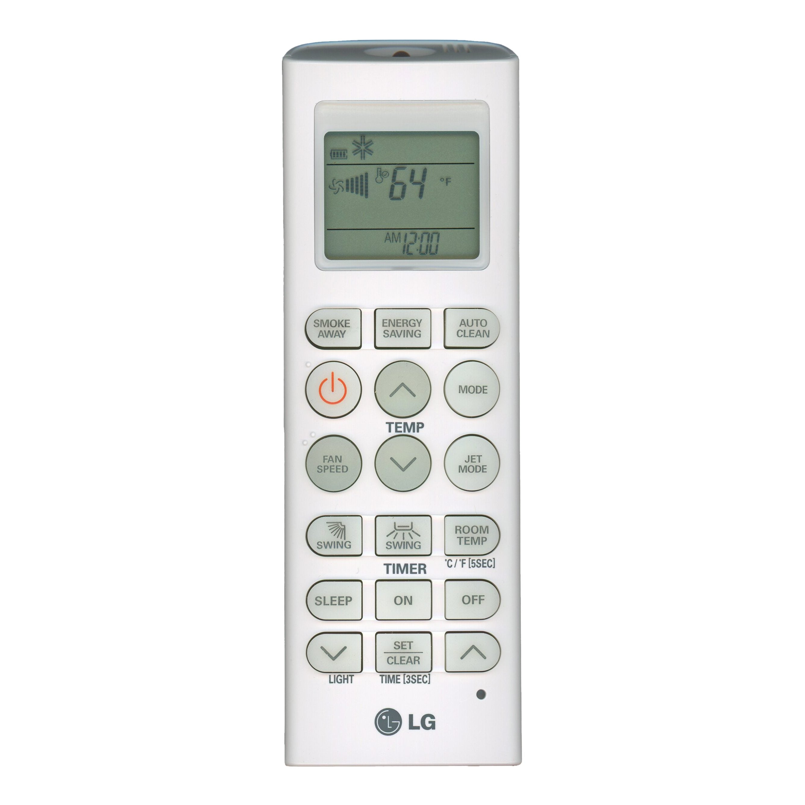 Control remoto del aire acondicionado LG AKB73835302