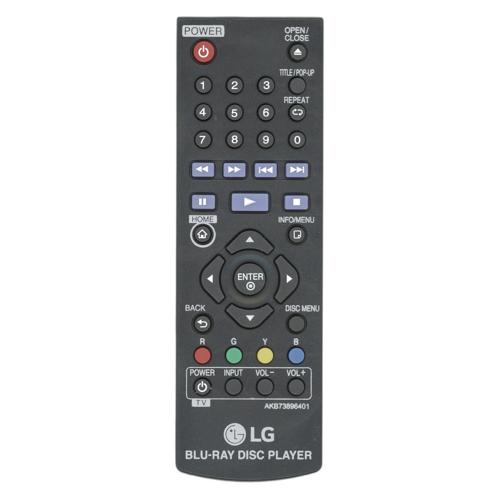 Control remoto LG AKB73896401 para Blu-ray - COV34685701