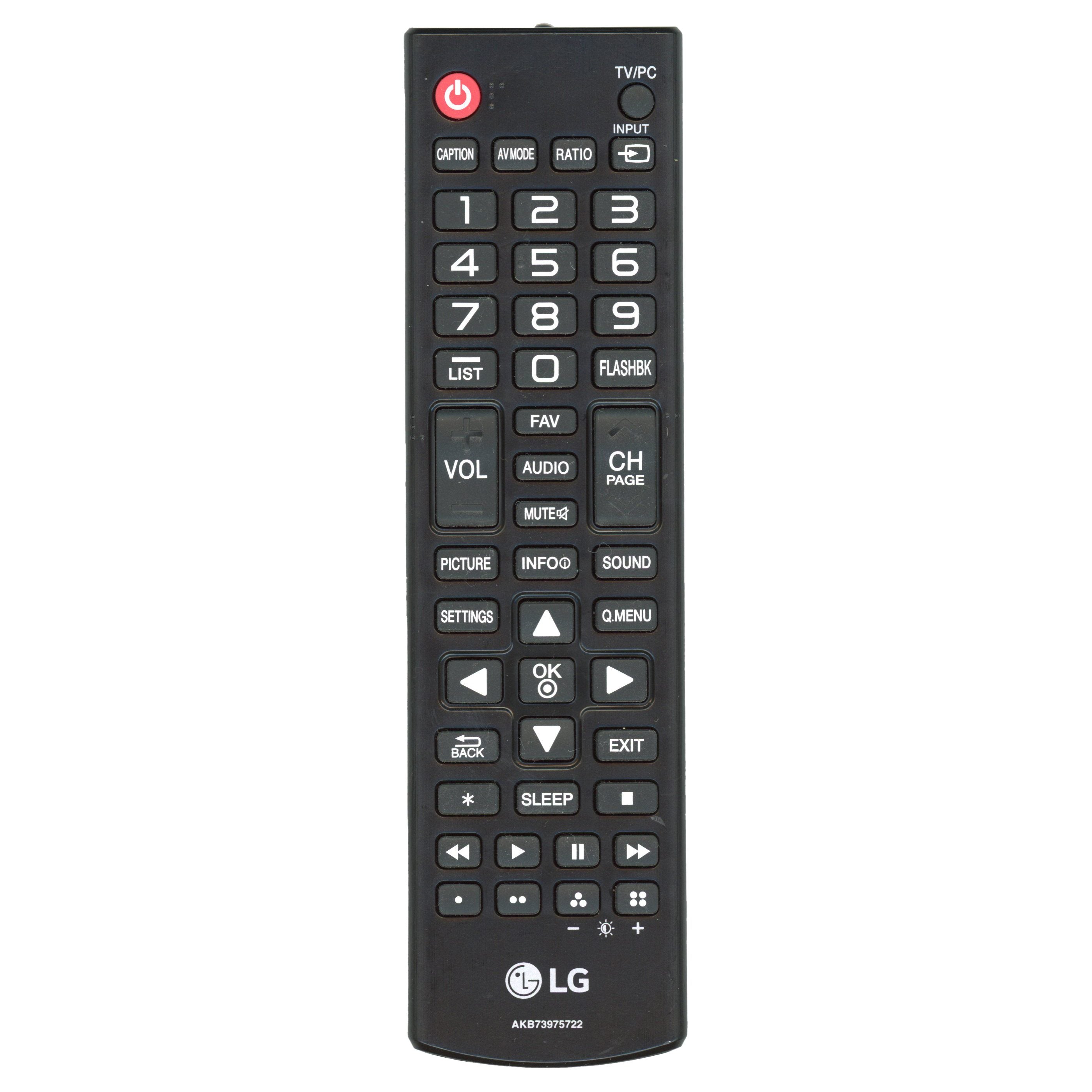 LG AKB73975722 TV Remote Control