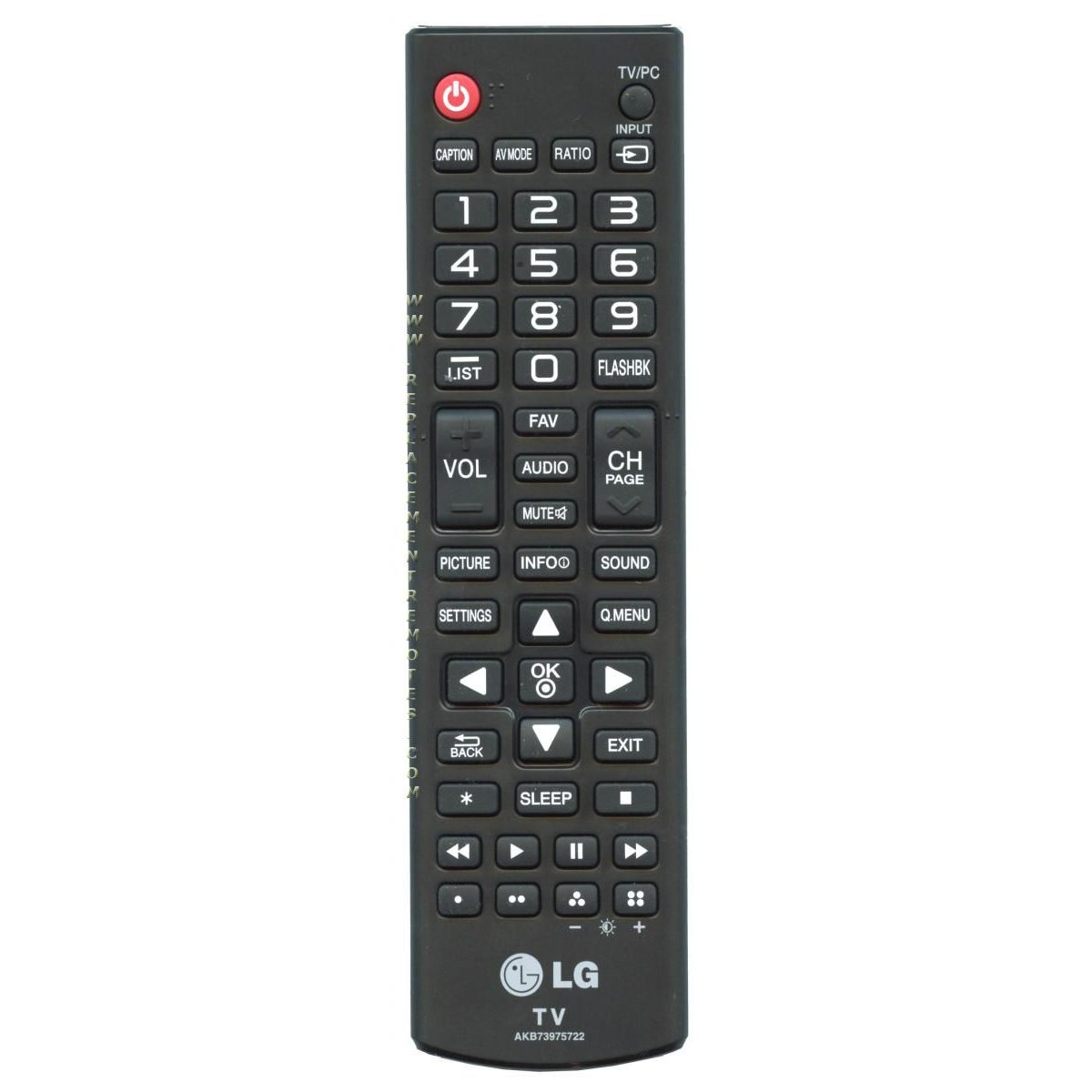 Control remoto para televisor LG AKB73975722