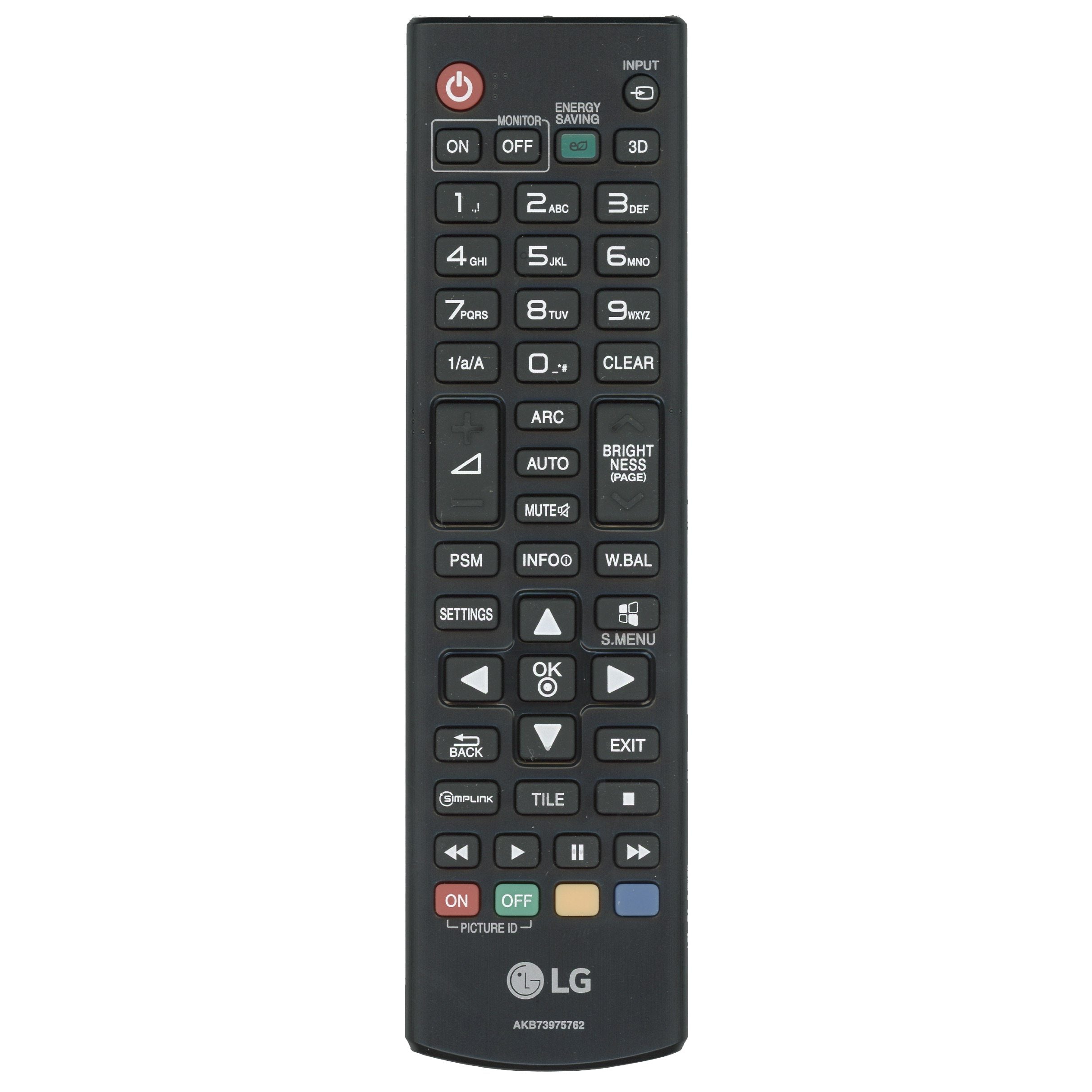 Control remoto para televisor LG AKB73975762