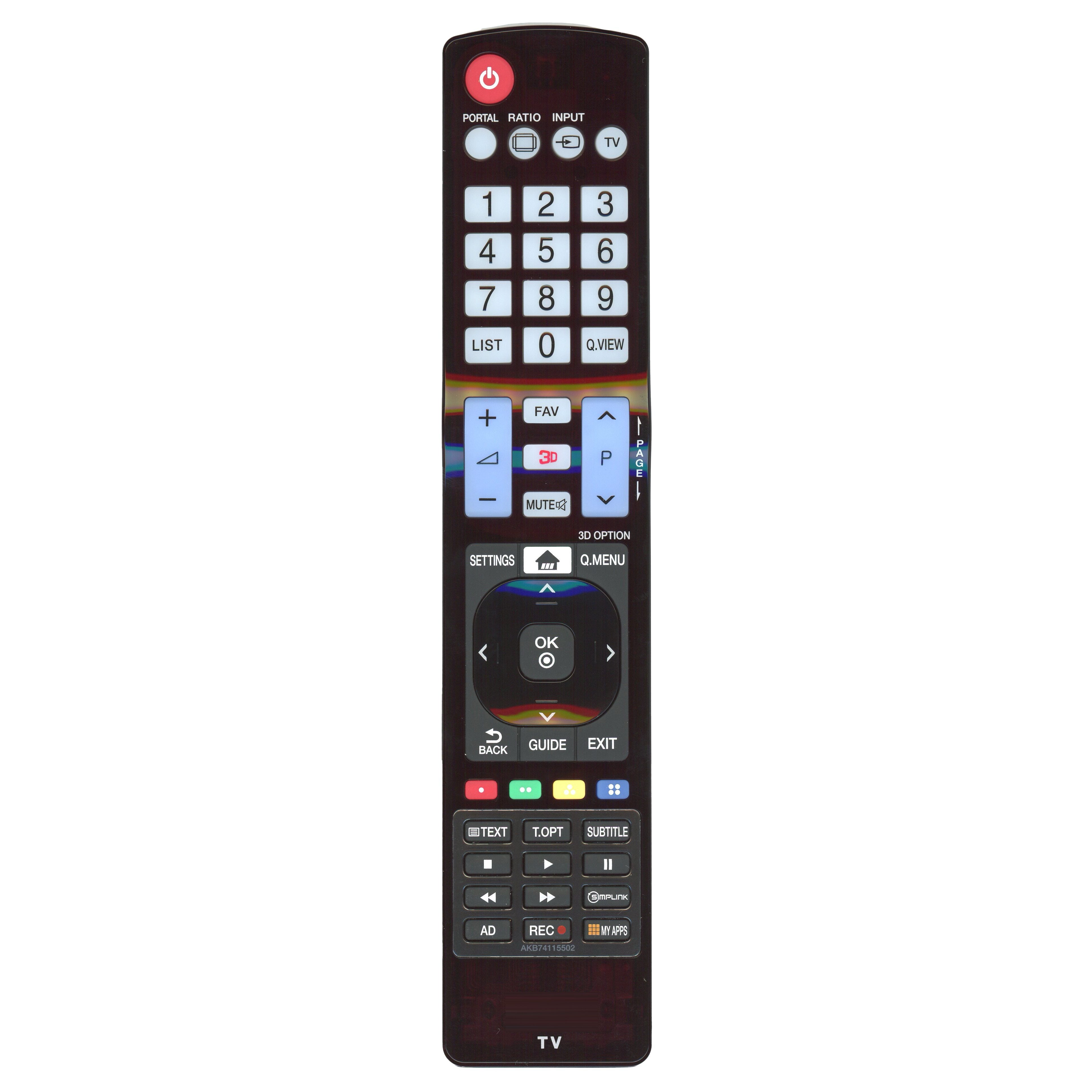 LG AKB74115502 TV Remote Control