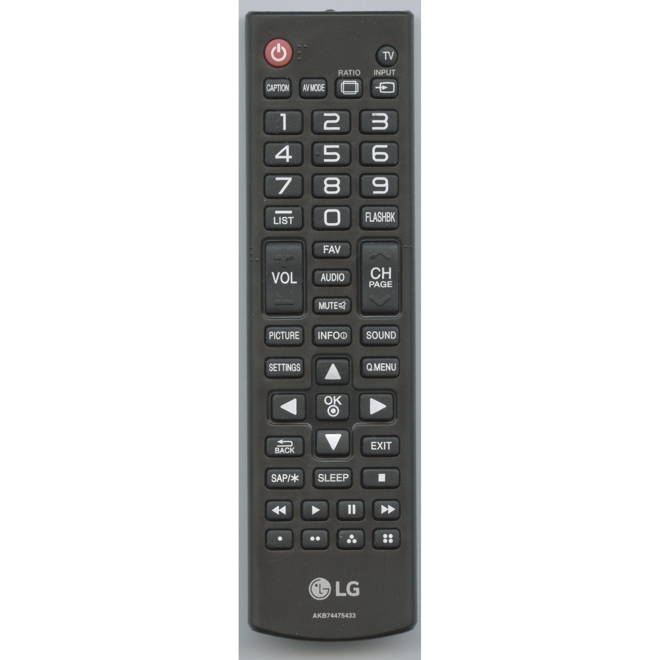 LG AKB74475433 TV Remote Control