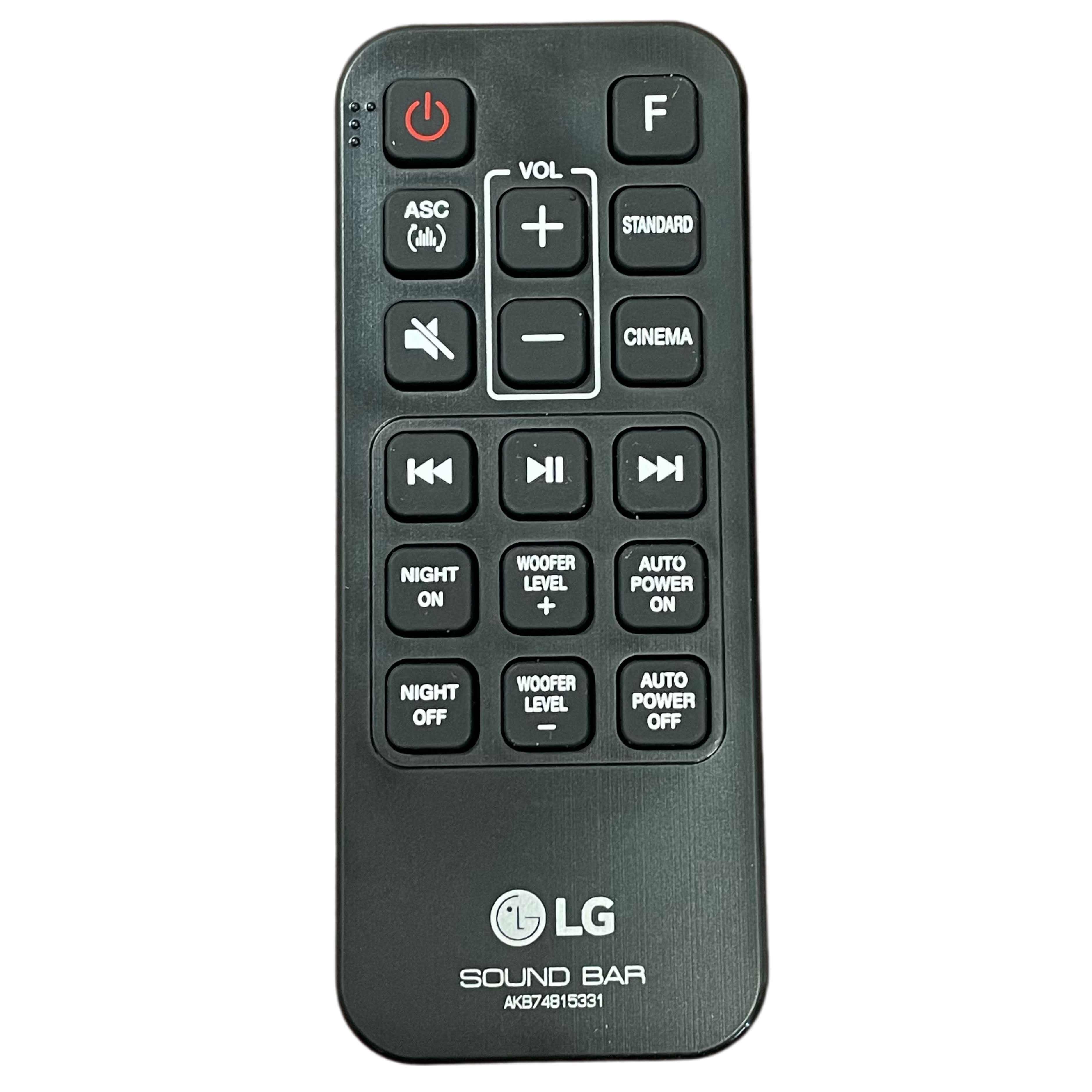 Télécommande pour barre de son LG AKB74815331