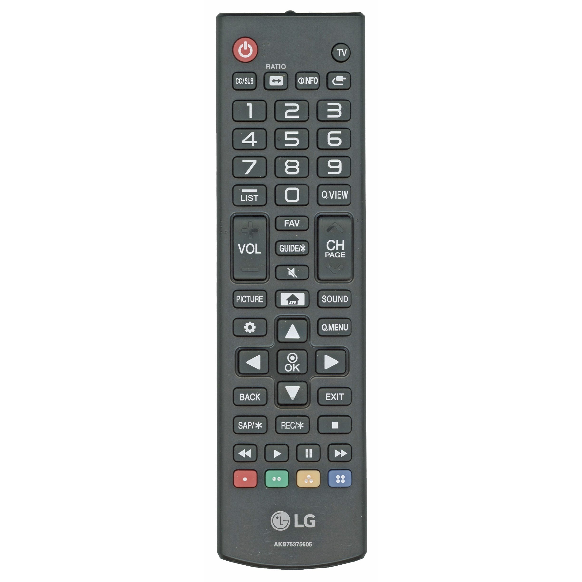 Control remoto para televisor LG AKB75375605