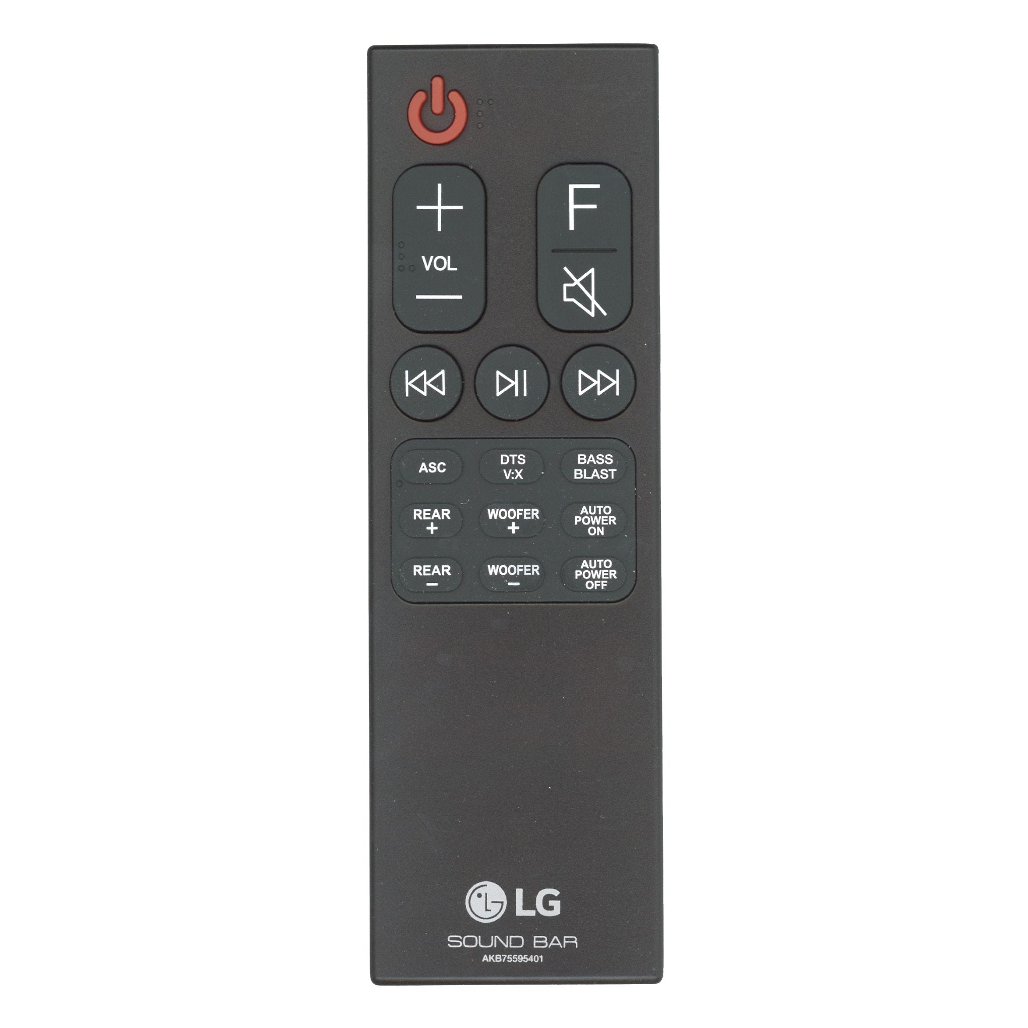 LG AKB75595401 Sound Bar Remote Control