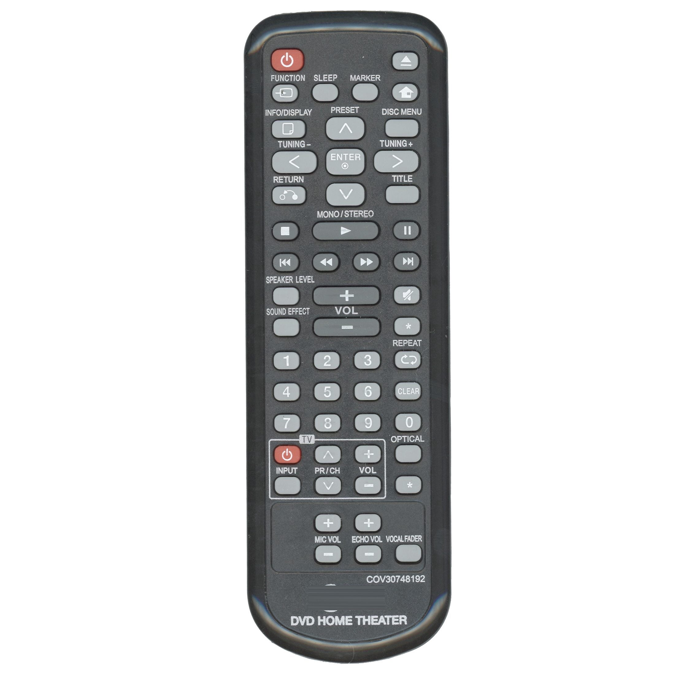 LG COV30748192 Home Theater DVD Remote Control