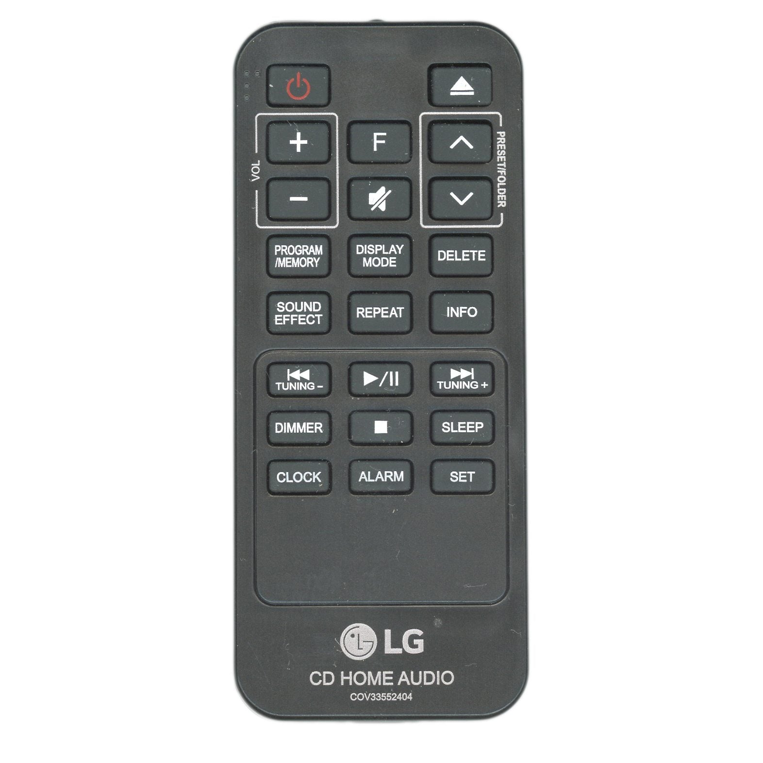 LG COV33552404 CD Home Audio Remote Control