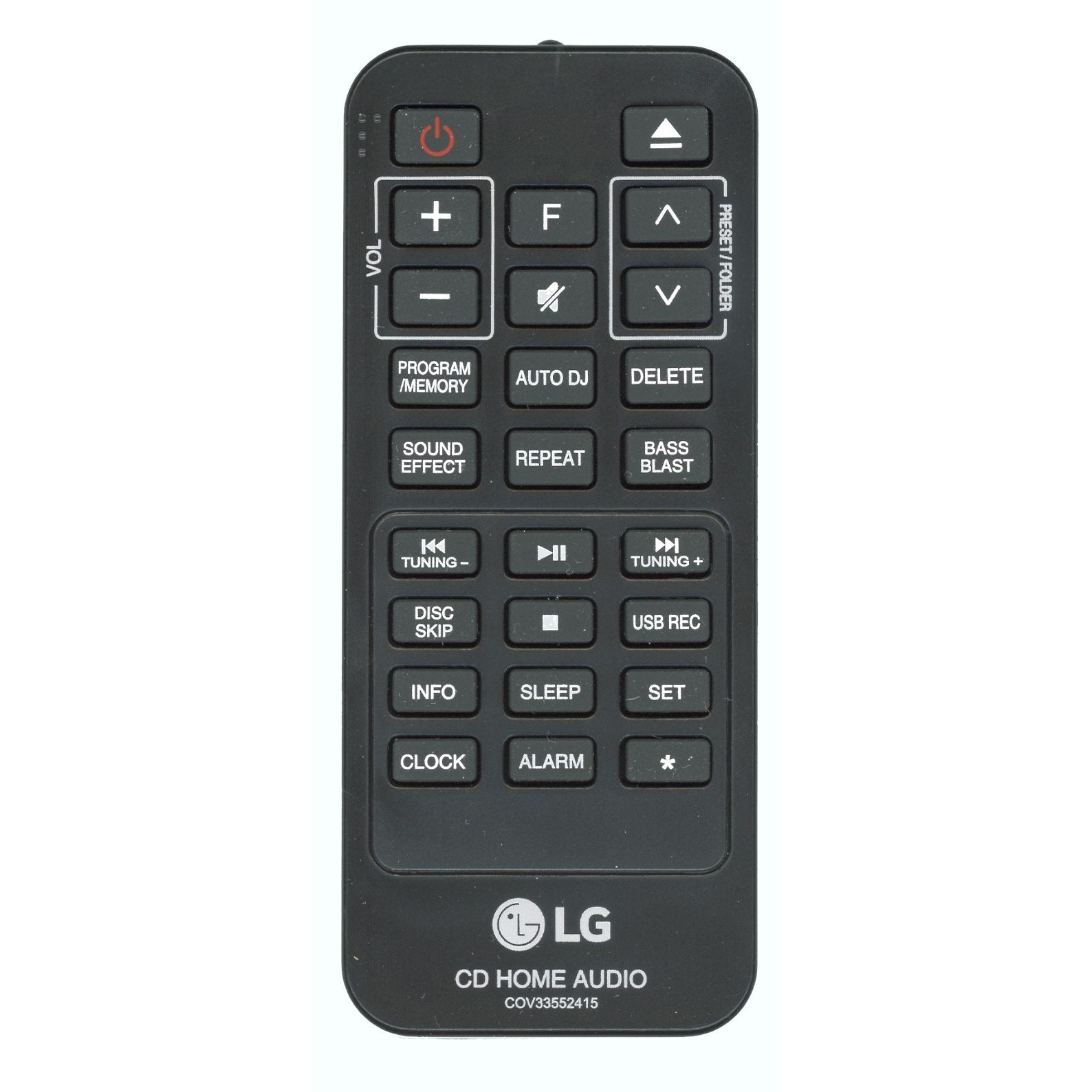 Télécommande audio LG COV33552415
