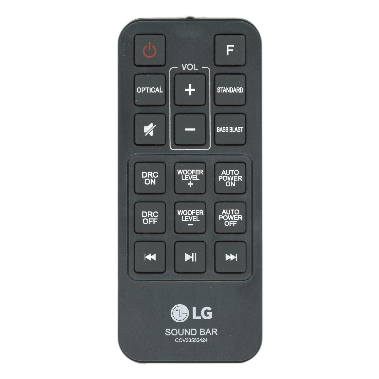 LG COV33552424 Sound Bar Remote Control