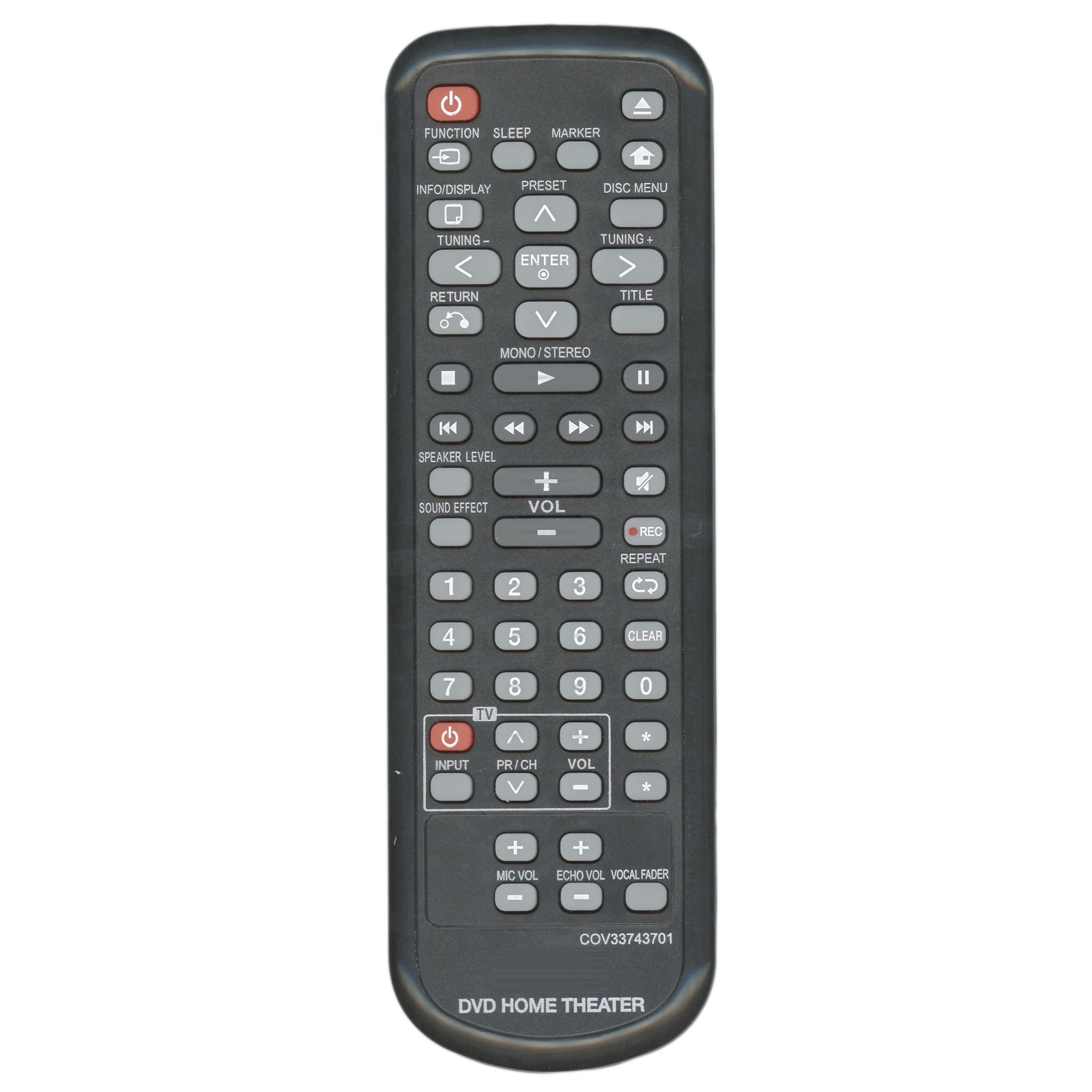 LG COV33743701 DVD Home Theater Remote Control