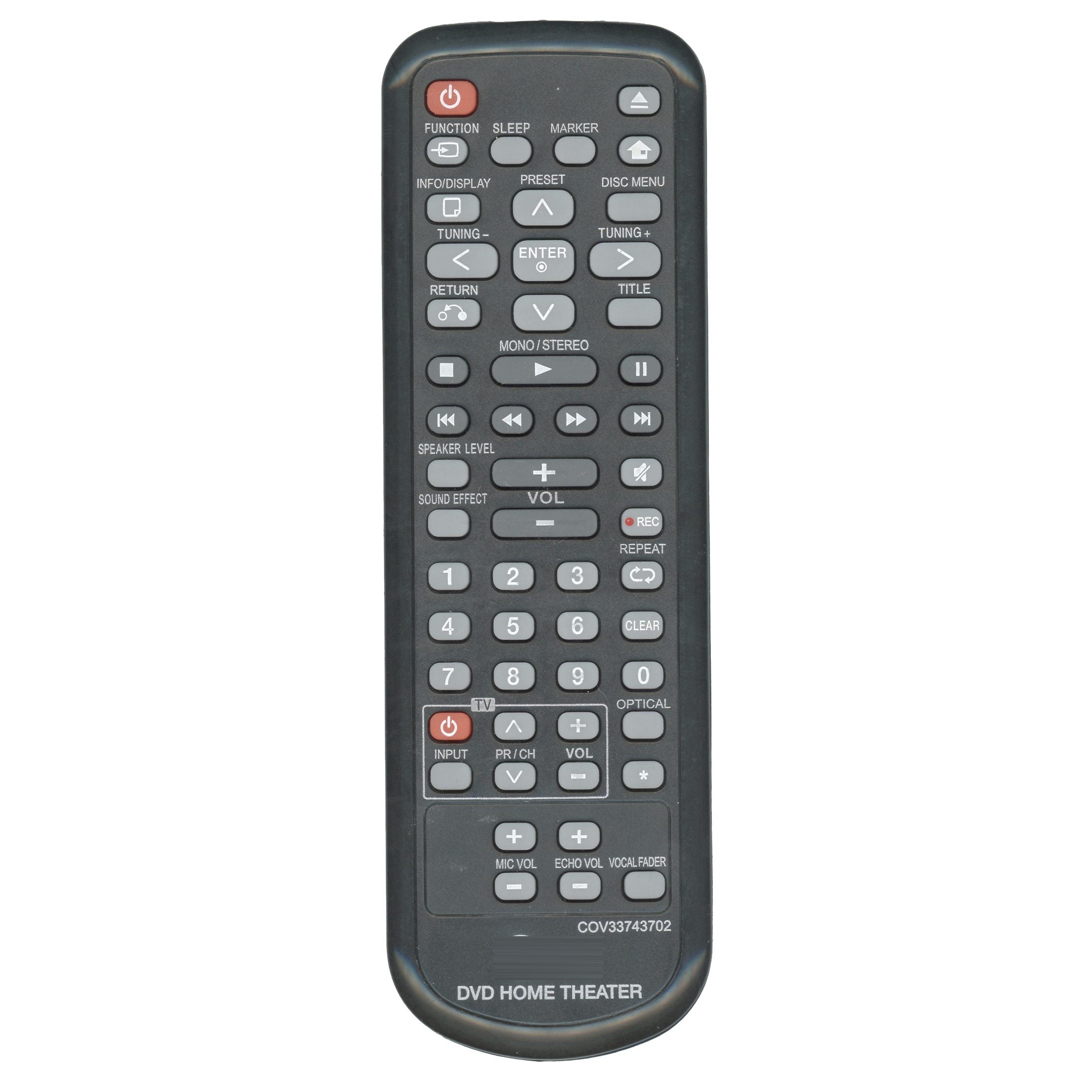 LG COV33743702 DVD Home Theater Remote Control