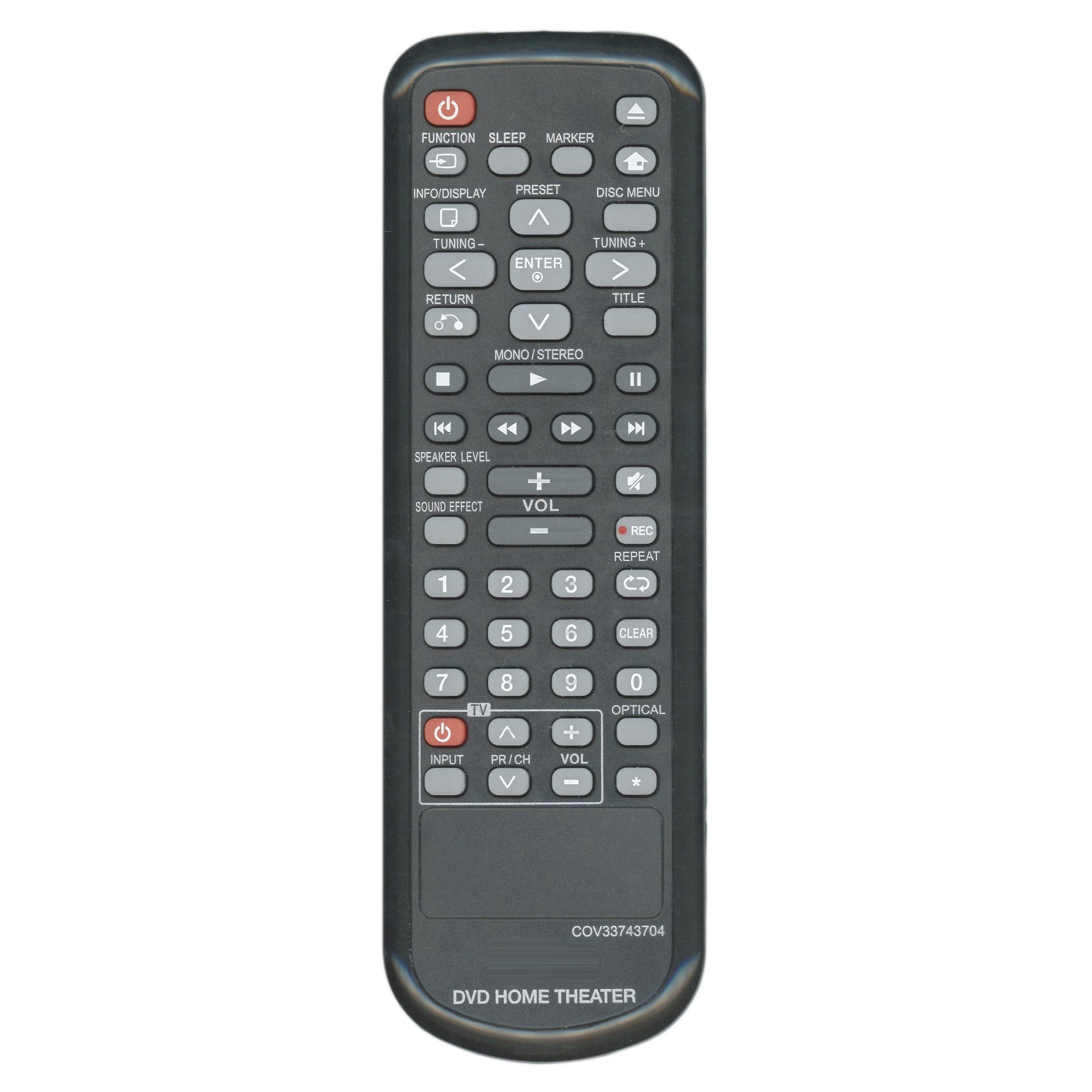 LG COV33743704 DVD Home Theater Remote Control