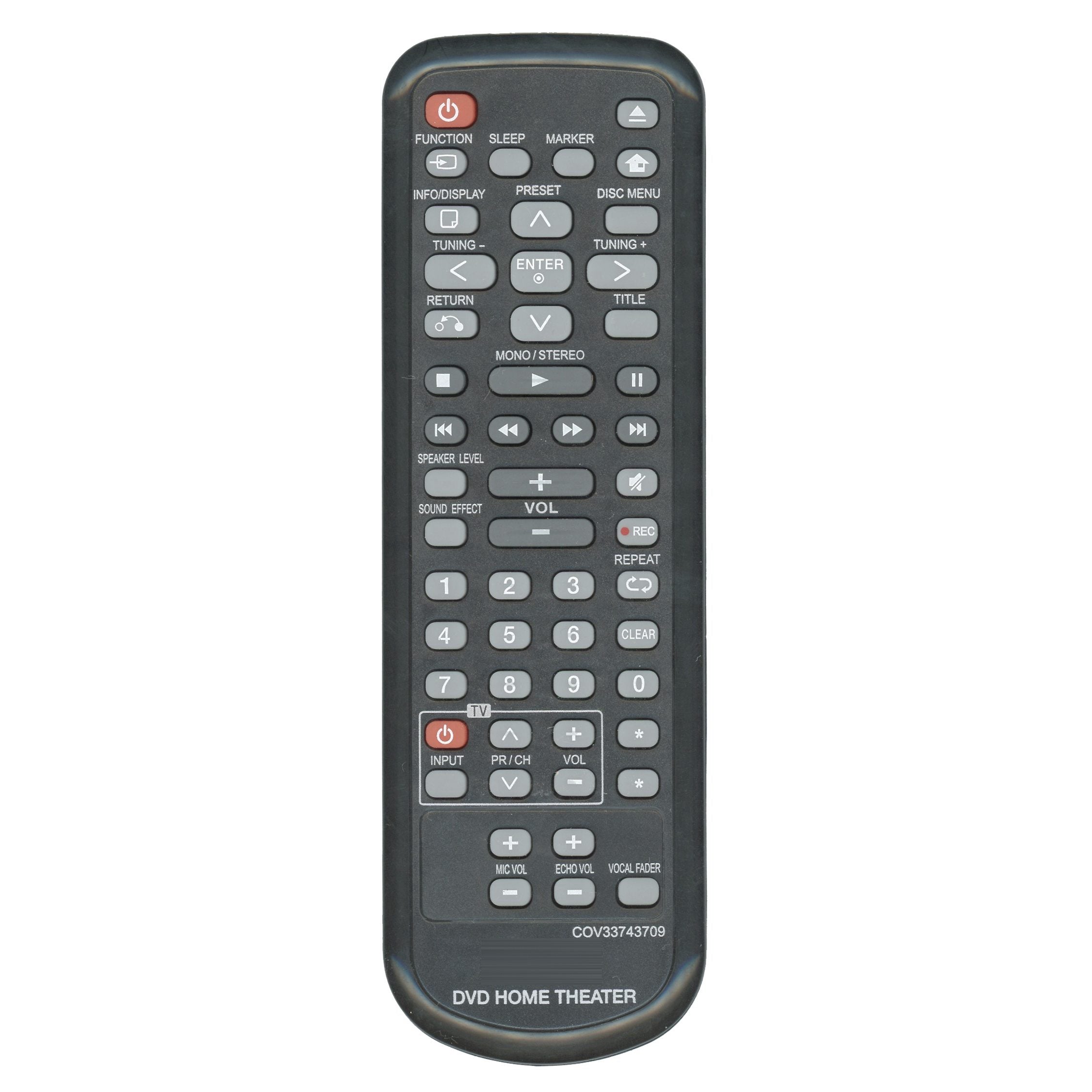 LG COV33743709 Home Theater DVD Remote Control