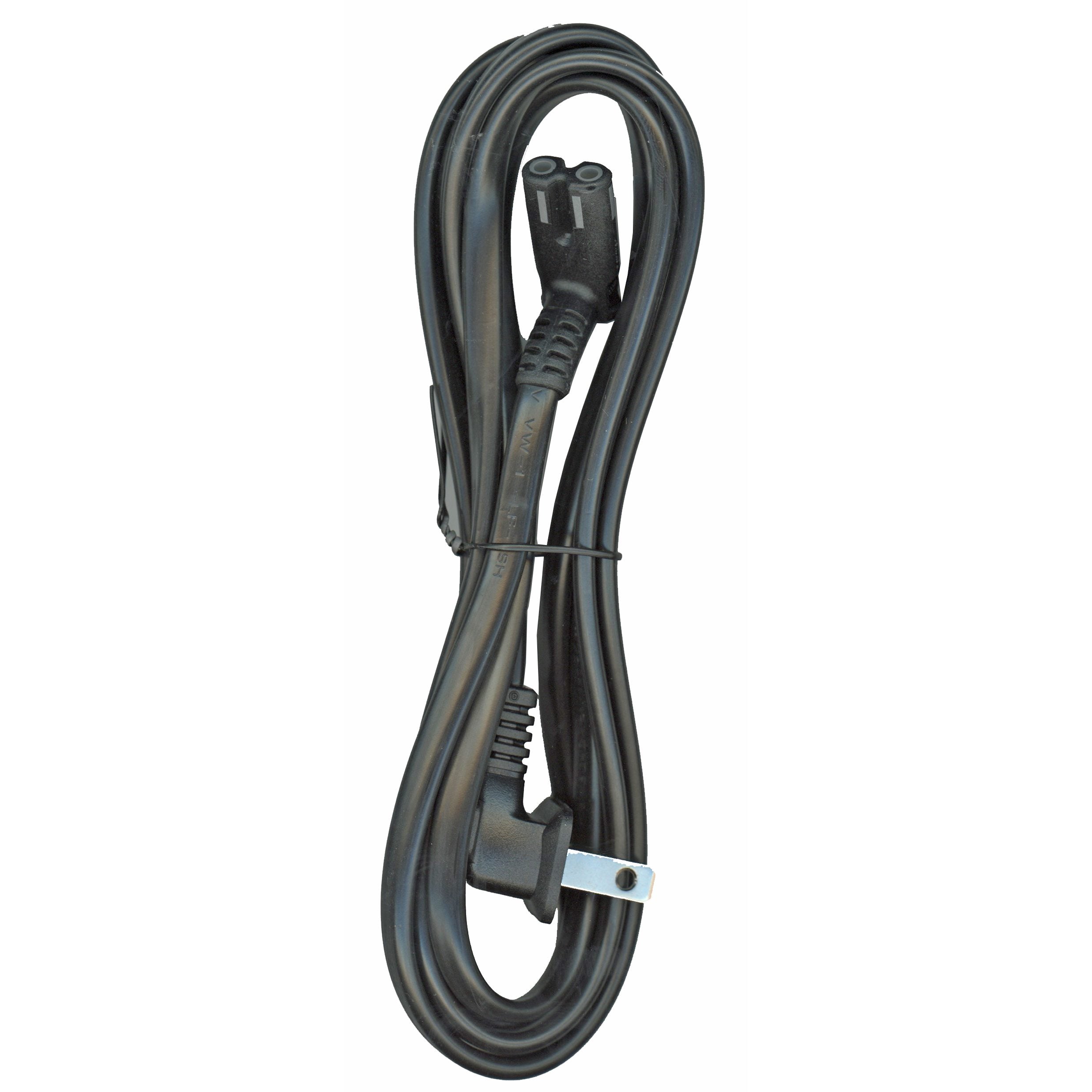 LG TV Power Cable | Right-Angle Figure-8 Female to Right-Angle 2-Prong Male | 125V AC - EAD63505502