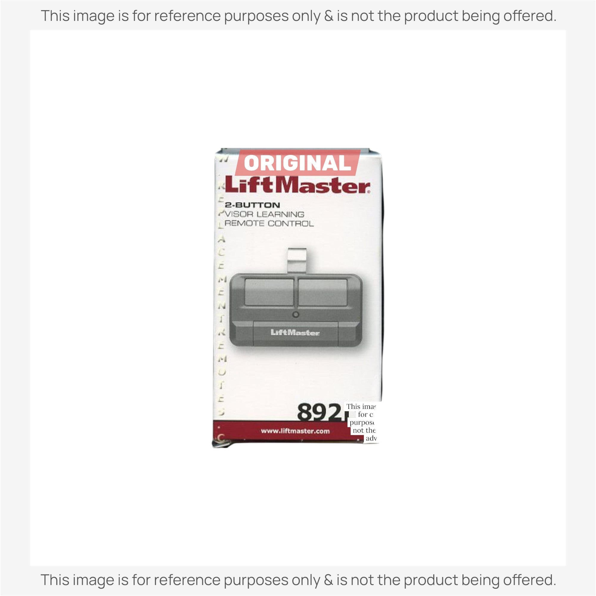Télécommande d'ouvre-porte de garage à code tournant à deux boutons LiftMaster 892LT