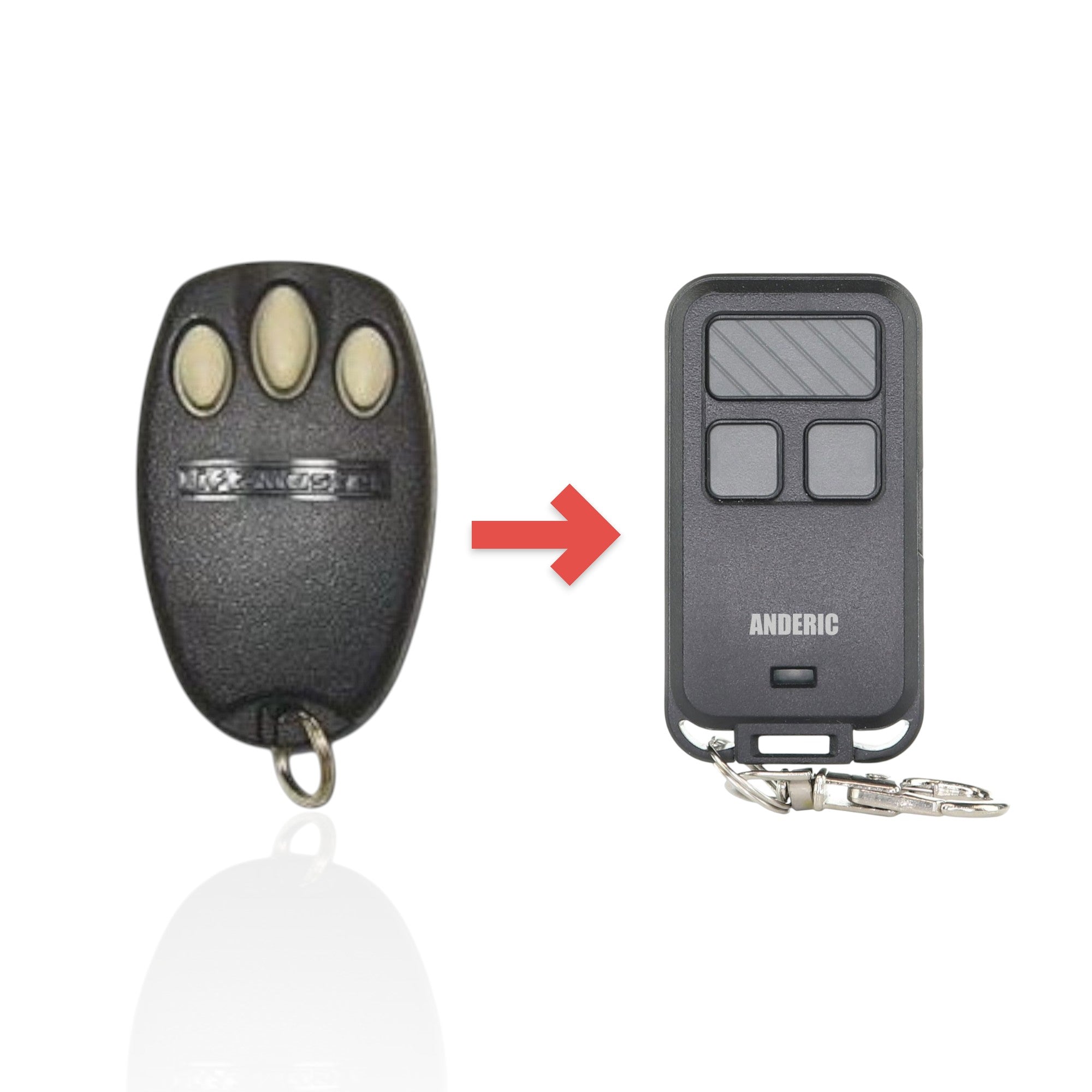Télécommande porte-clés mini 3 boutons LiftMaster 970LM 390 MHz pour ouvre-porte de garage