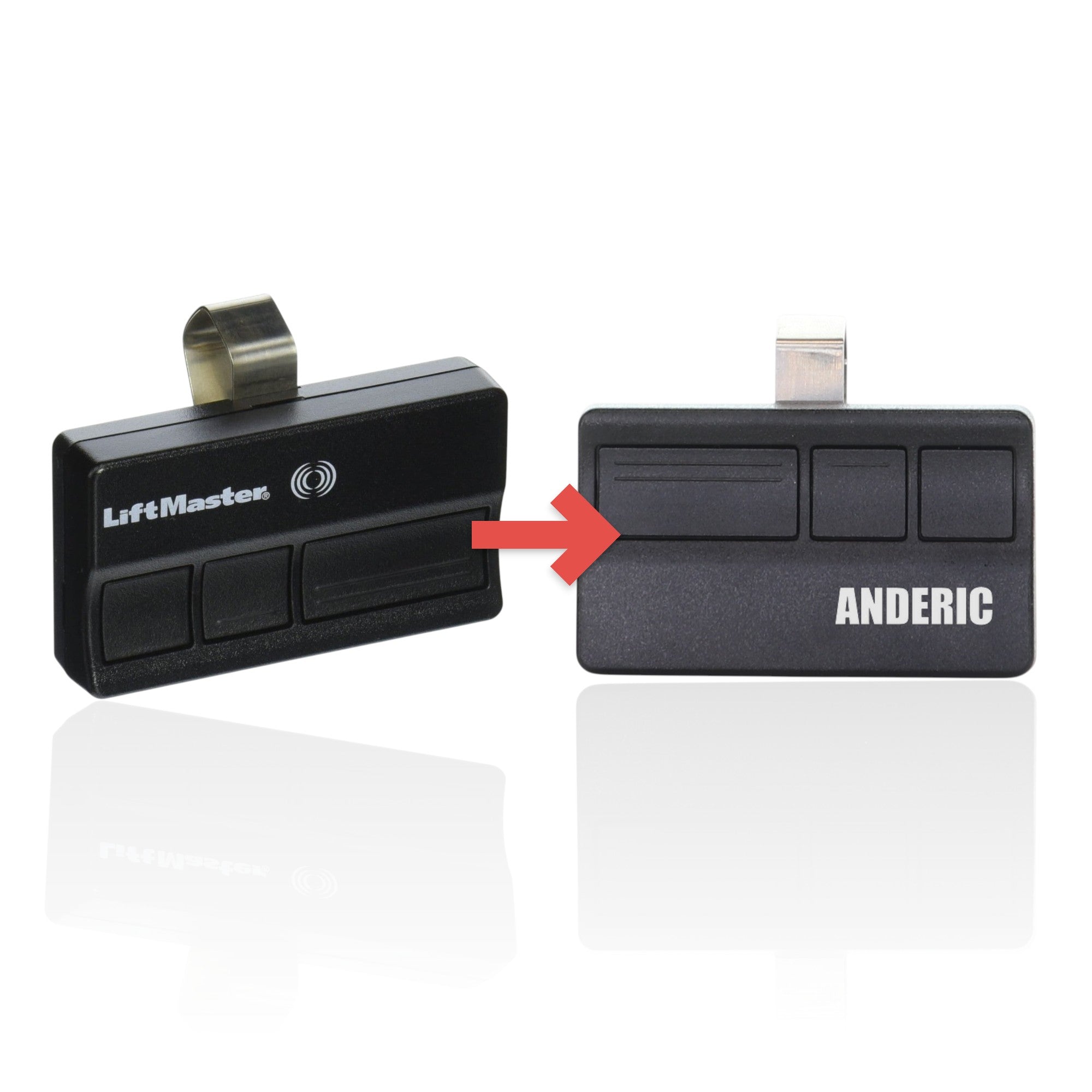 Télécommande d'ouvre-porte de garage LiftMaster 373LM/373LMC Vizon 315 MHz à 3 boutons