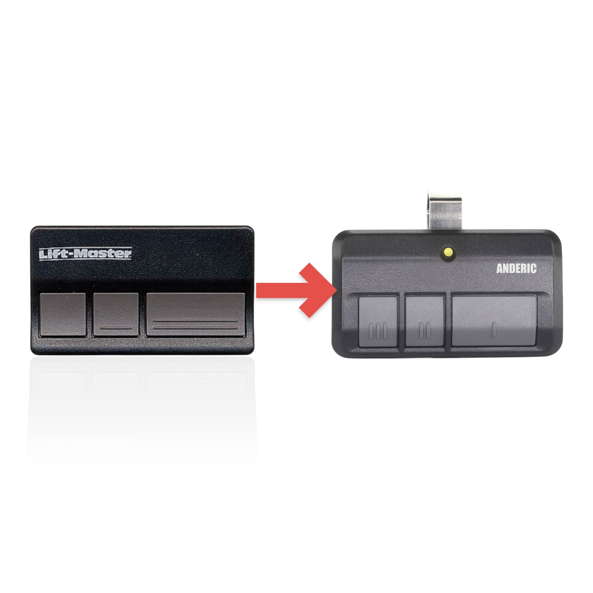 Télécommande d'ouvre-porte de garage LiftMaster 83LM 3 boutons Vizor 390 MHz