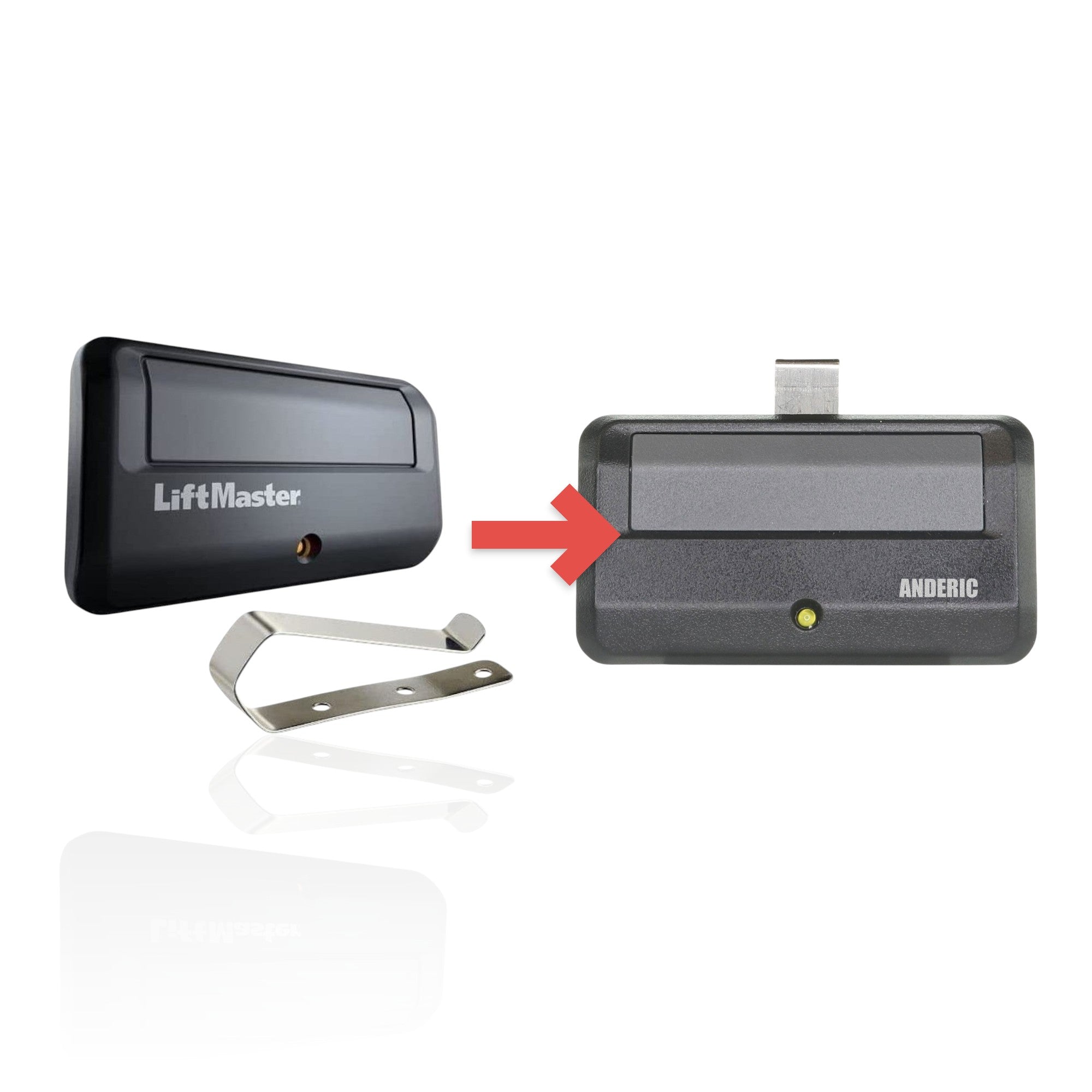 Télécommande d'ouvre-porte de garage LiftMaster 891LM 1 bouton Vizor 310/315/390 MHz