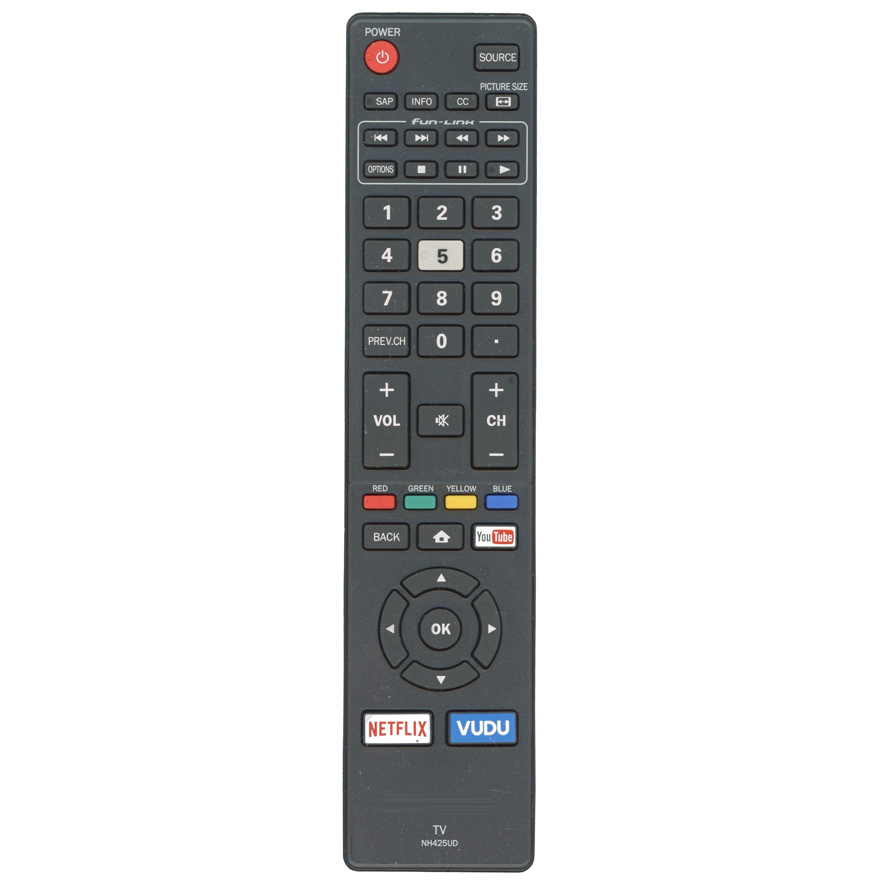 Magnavox NH425UD Smart TV Remote Control | Youtube | Netflix | Vudu - NH425UD