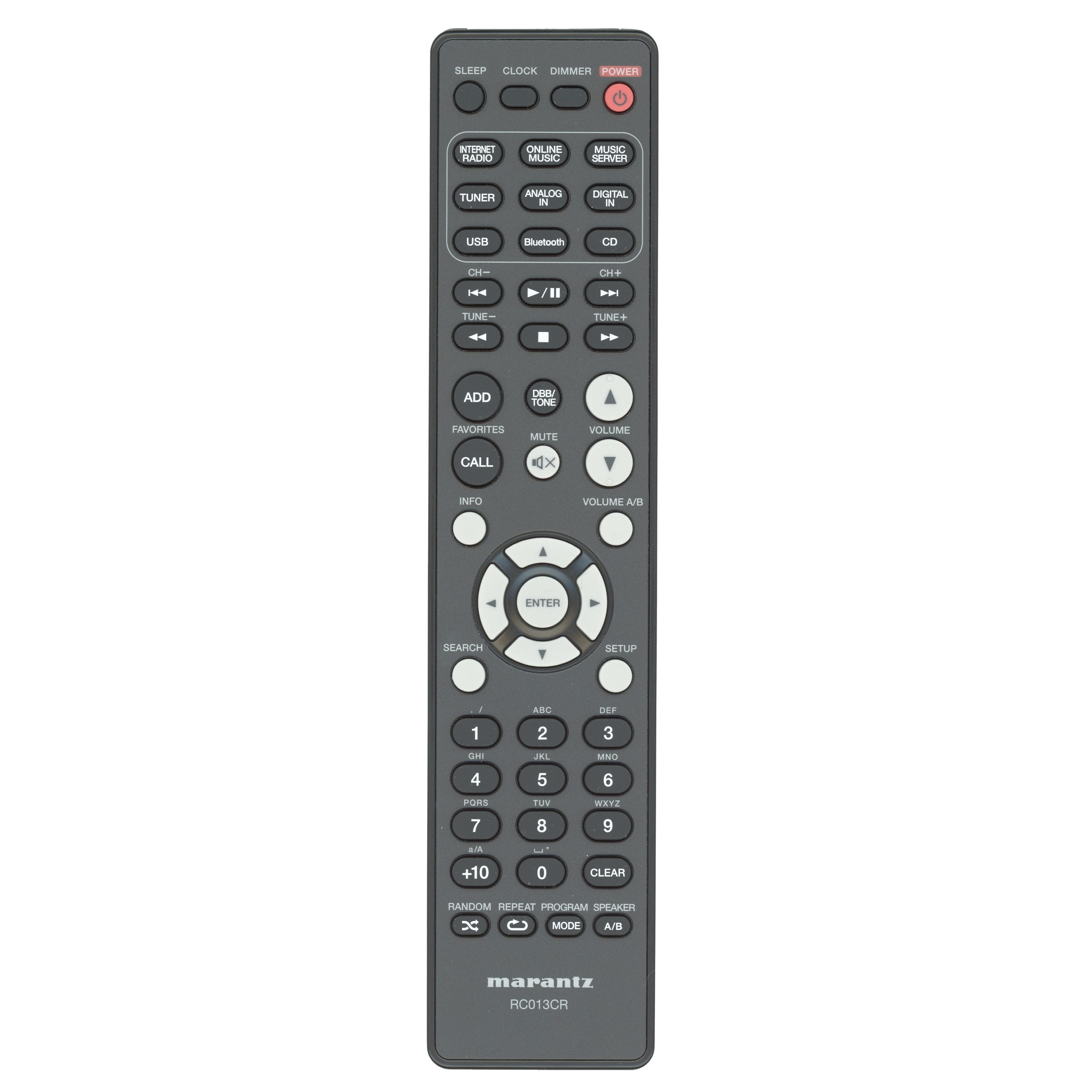 Télécommande du récepteur Marantz RC013CR