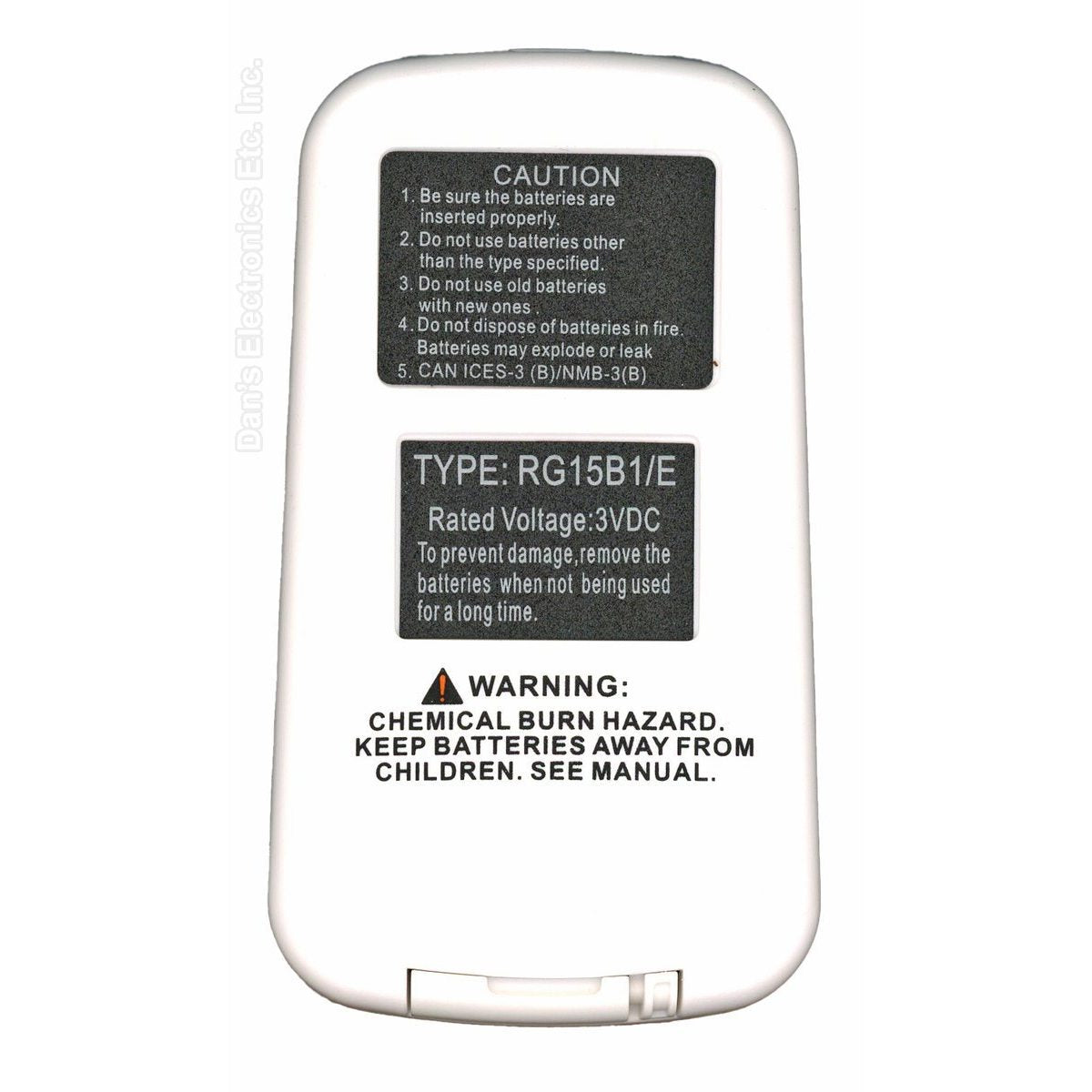 Control remoto para aire acondicionado de ventana Midea RG15B1/E PN: 17317000A53590