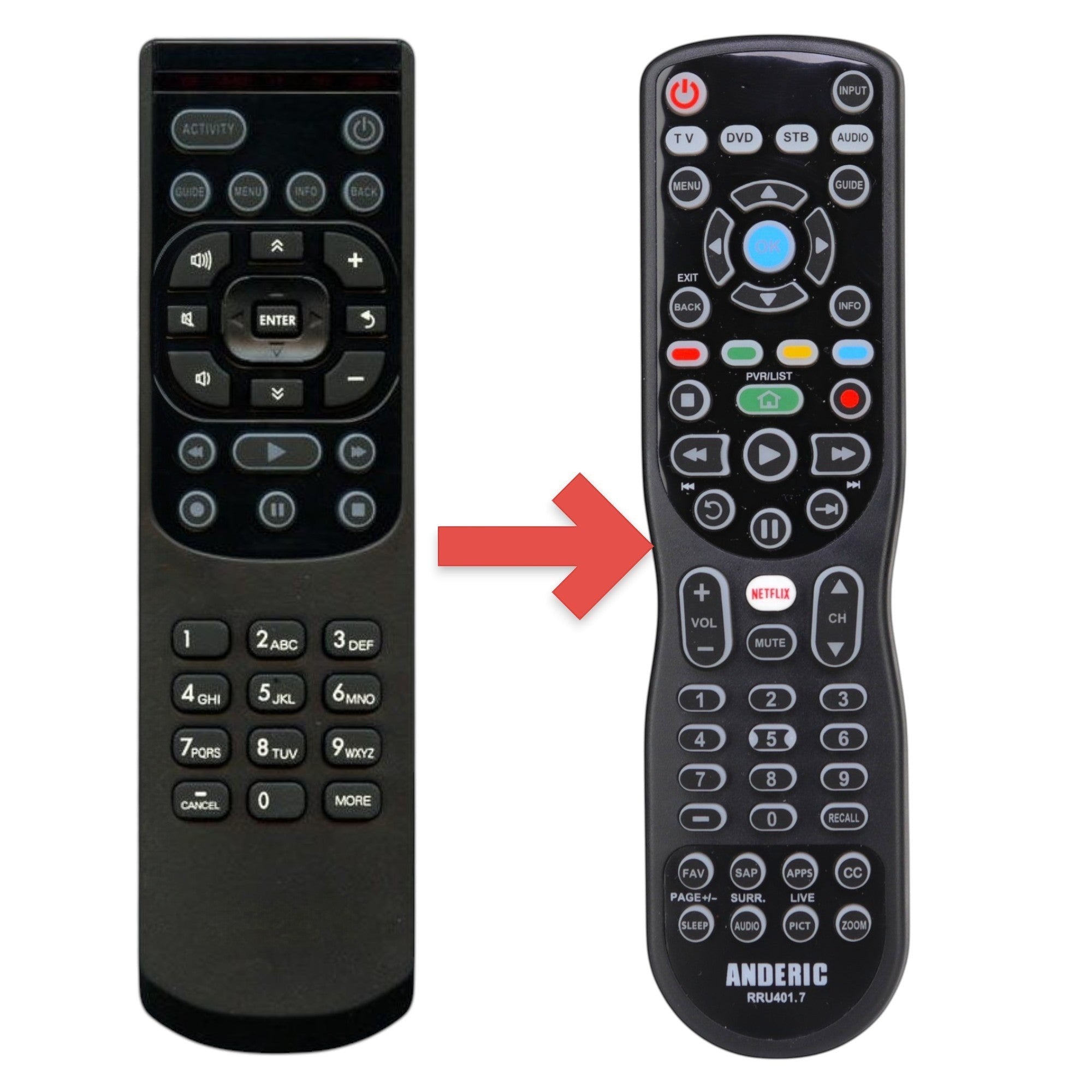 Control remoto de TV Mitsubishi 290P175010