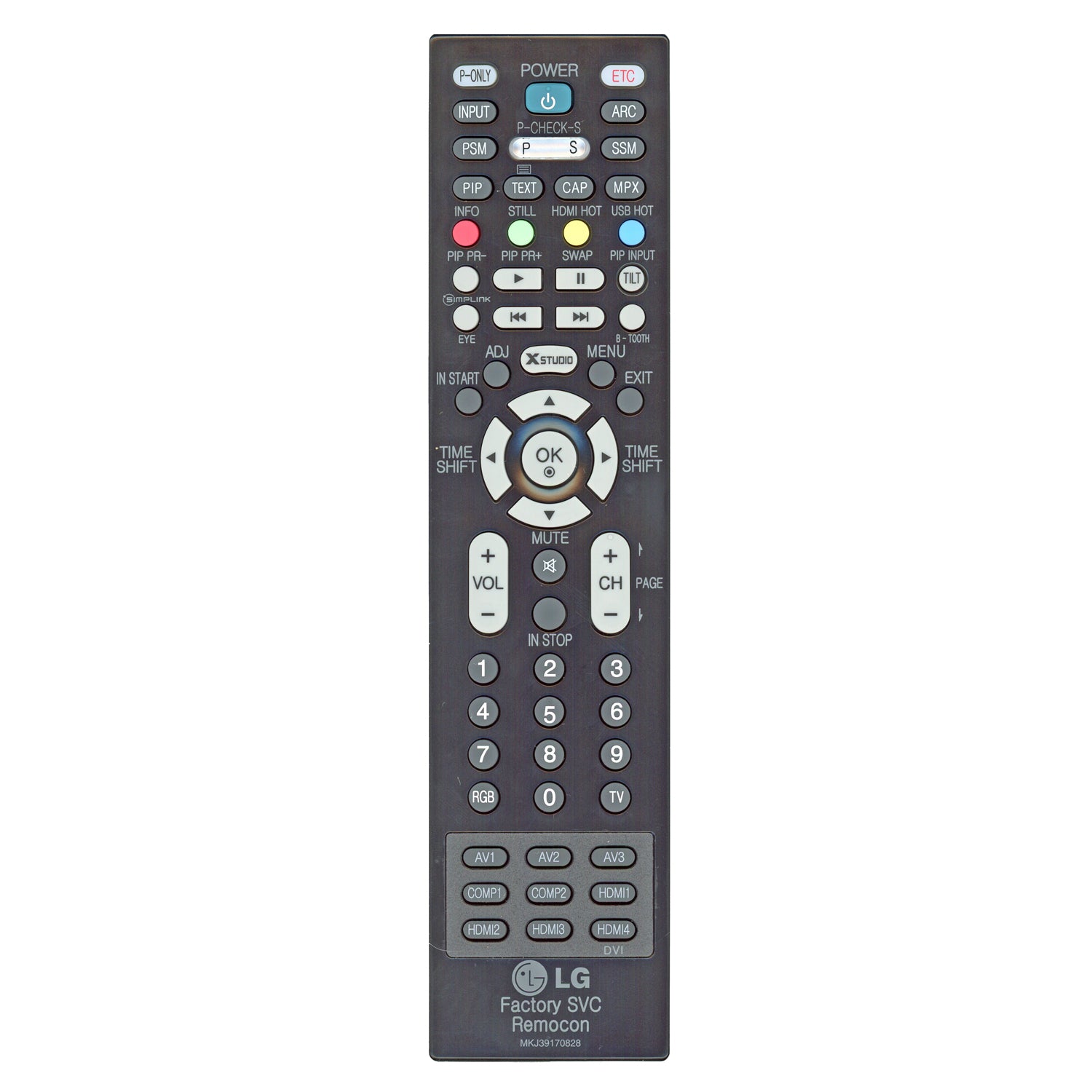 LG MKJ39170828 Master/Service TV Remote Control