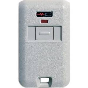 Control remoto para abrepuertas de garaje con llavero multicódigo Linear 3060 de 1 botón y 300 MHz