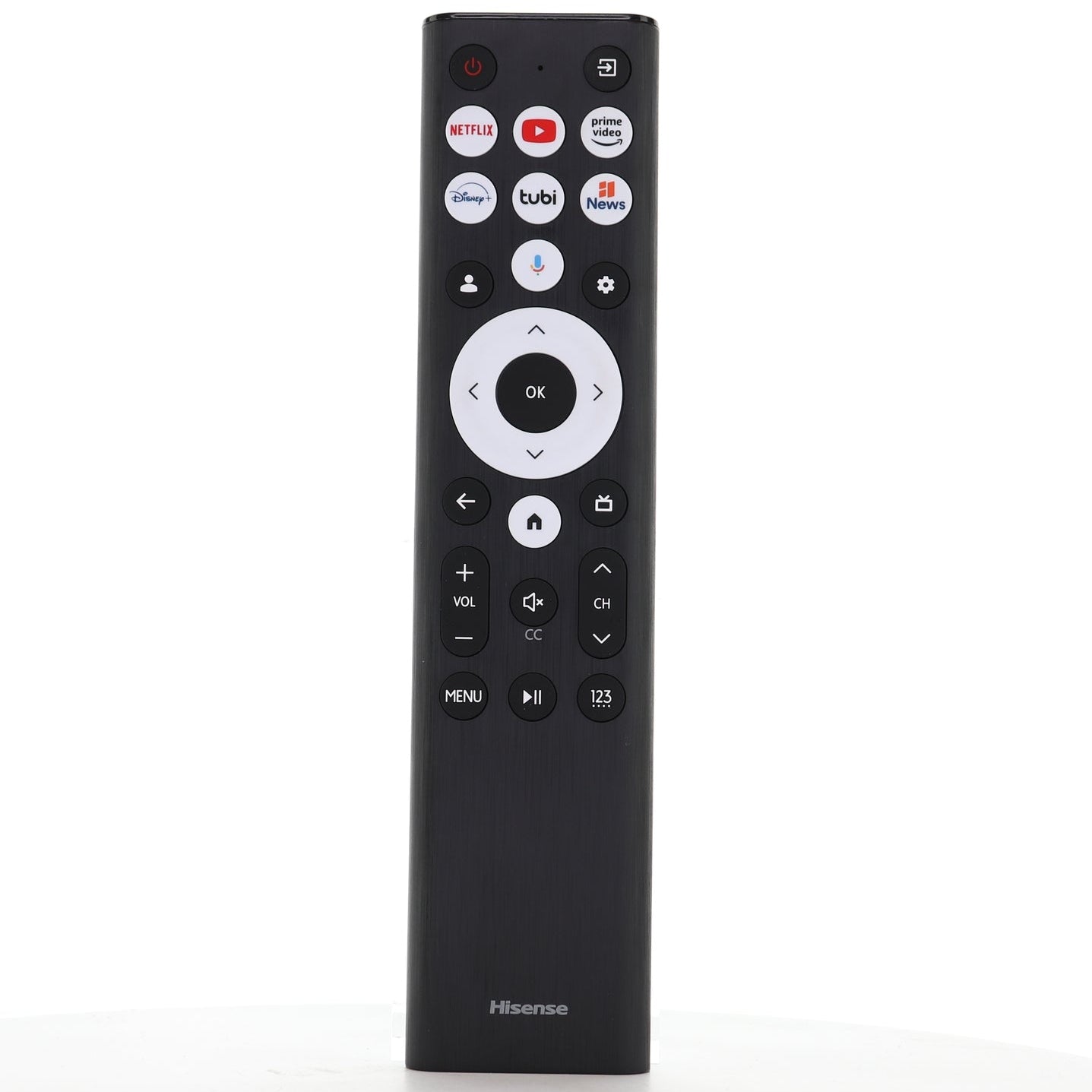 Hisense ERF6B80HL Google Voice TV Remote Control | Voice | Google Android | A7 Series | U8 Series - ERF6B80HL
