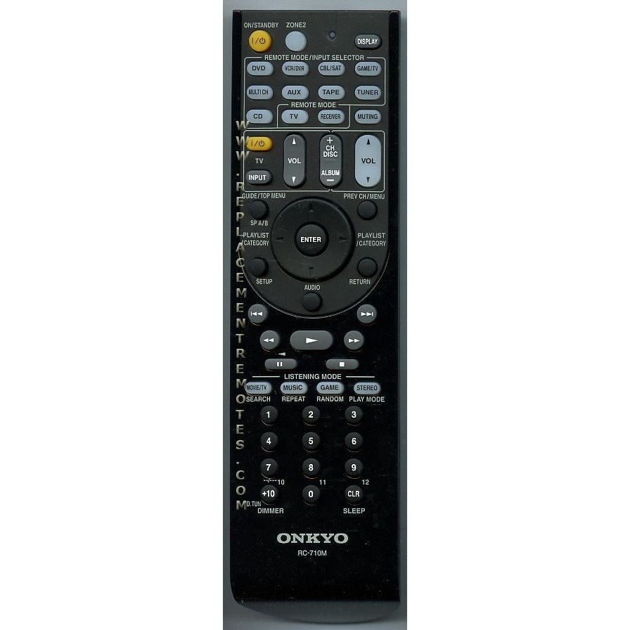 Télécommande du récepteur Onkyo RC710M