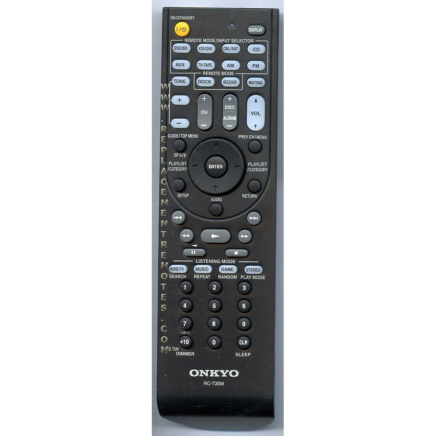 Onkyo RC735M Receiver Remote Control | RC-735M