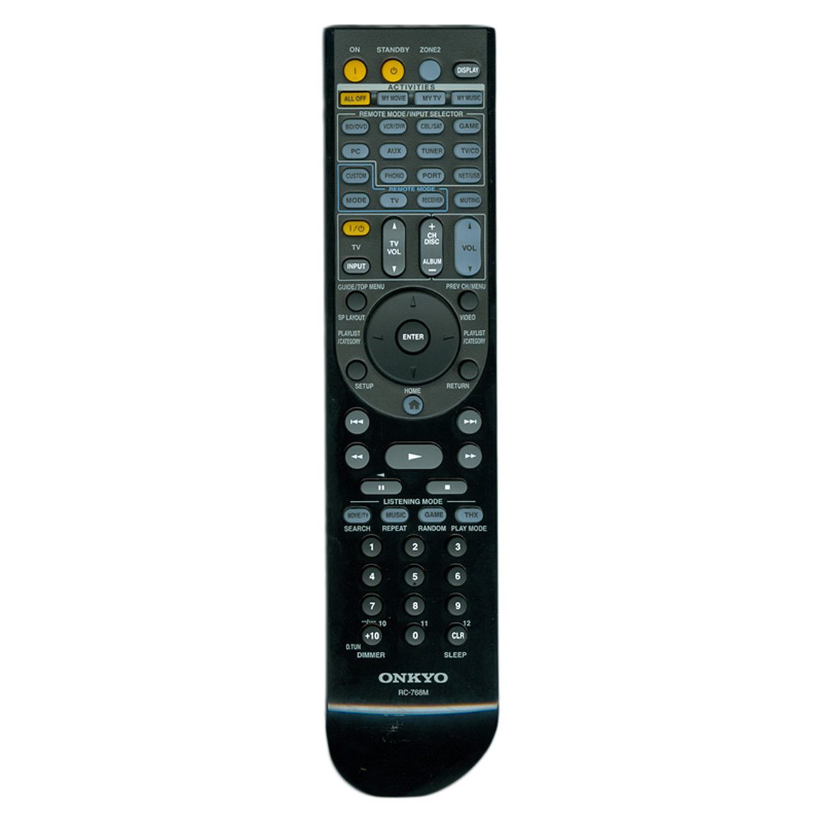 Télécommande du récepteur Onkyo RC768M