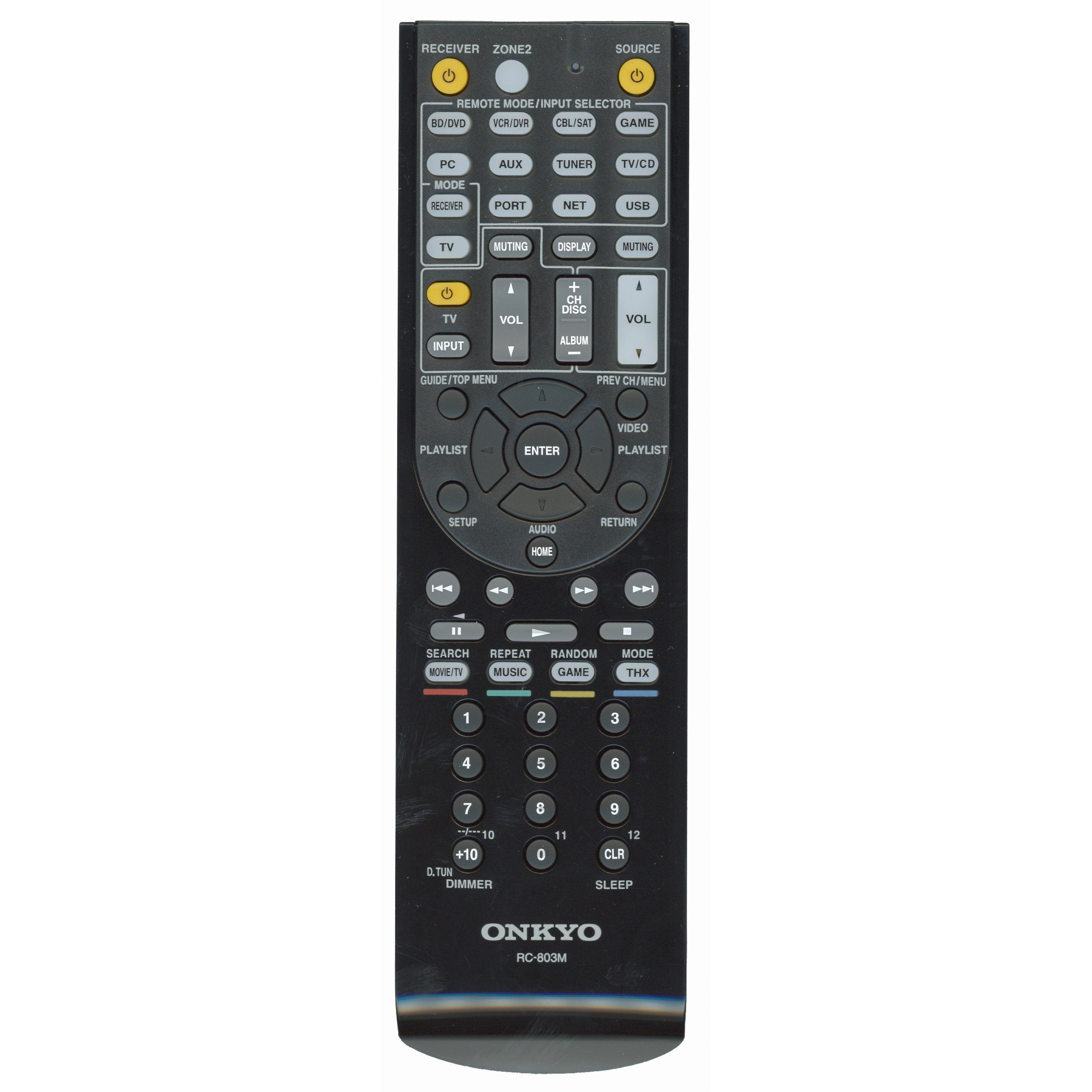 Control remoto del receptor Onkyo RC803M
